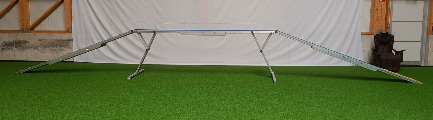 ALU Agilitysteg „Agi Dog Walk PRO“ DIVIS | gummiert, FCI-konform