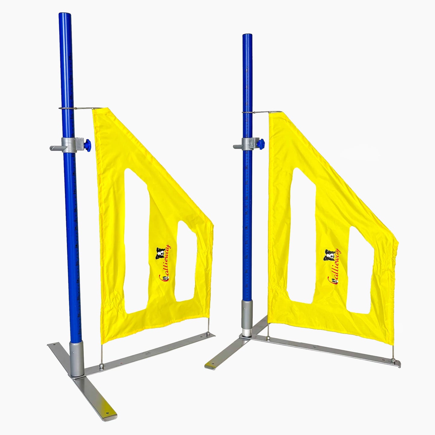 2Stk. Agility Hürden, Dog Agi Jump ProIII“ inkl. je 2 Wurfstangen (FCI konform) auch für Cavaletti Training*
