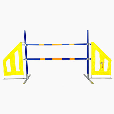 2Stk. Agility Hürden, Dog Agi Jump ProIII“ inkl. je 2 Wurfstangen (FCI konform) auch für Cavaletti Training*