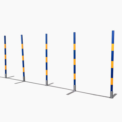 Callieway Agility Slalomstangen Set für Hundesport Training