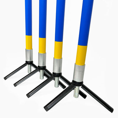 Agility Weitsprung Eckpfosten | 4er-Set, FCI-konform