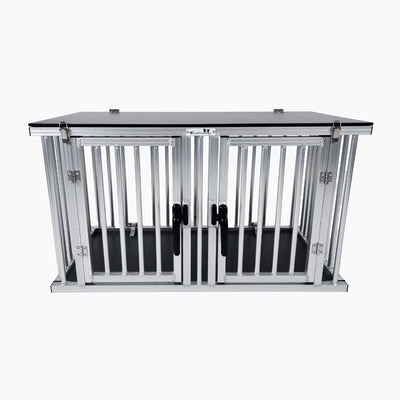 TWINBOX – Faltbarer Doppel-Hundekäfig für 2 Hunde | Callieway®