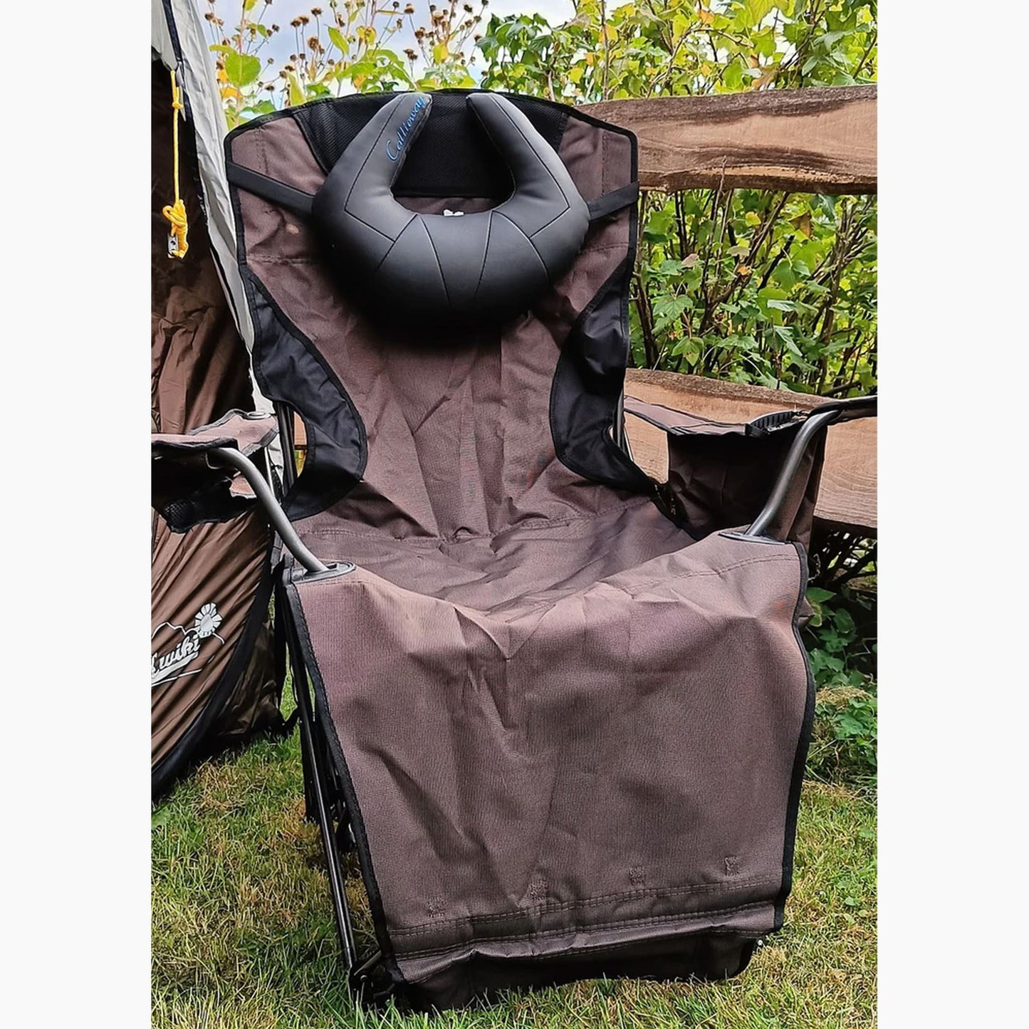Callieway® „Bonnie Q“ – Faltbarer Campingstuhl & Relax-Liegesessel