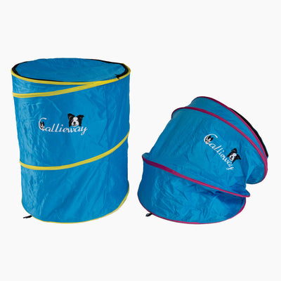Faltbare Callieway Hoopers Barrel Trainingstonne Blau
