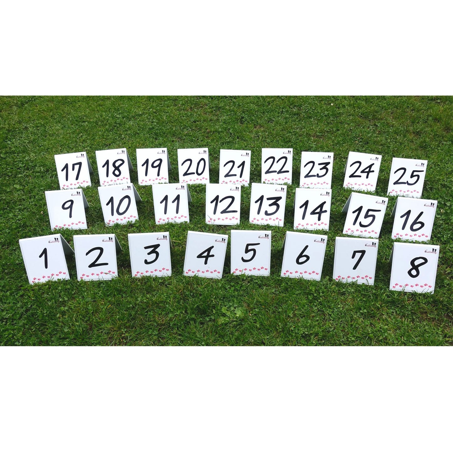 Agility Parcoursnummern / Rally Obedience Zahlen-Set (1-25)