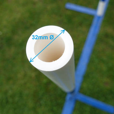 Agility Slalom Poles – Pack of 6 for 3.2cm Sleeve Plug System