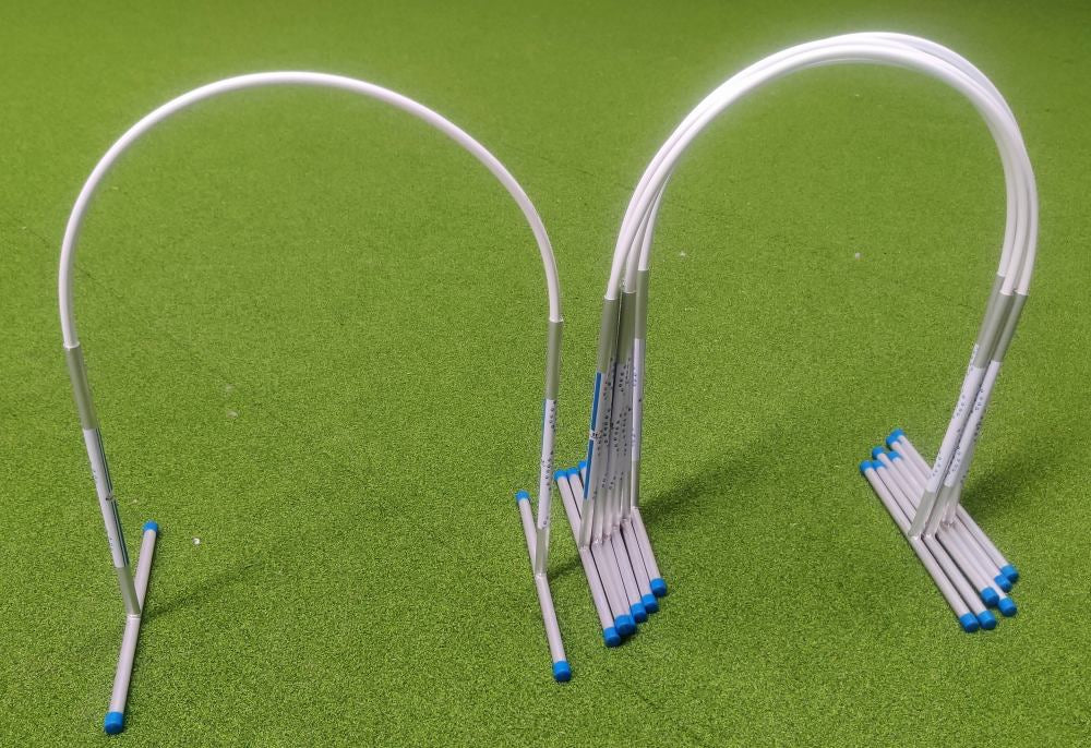 Profi Hoopers ALU Agility Hoops | für Turniere regelkonform (ohne Mittelstrebe)
