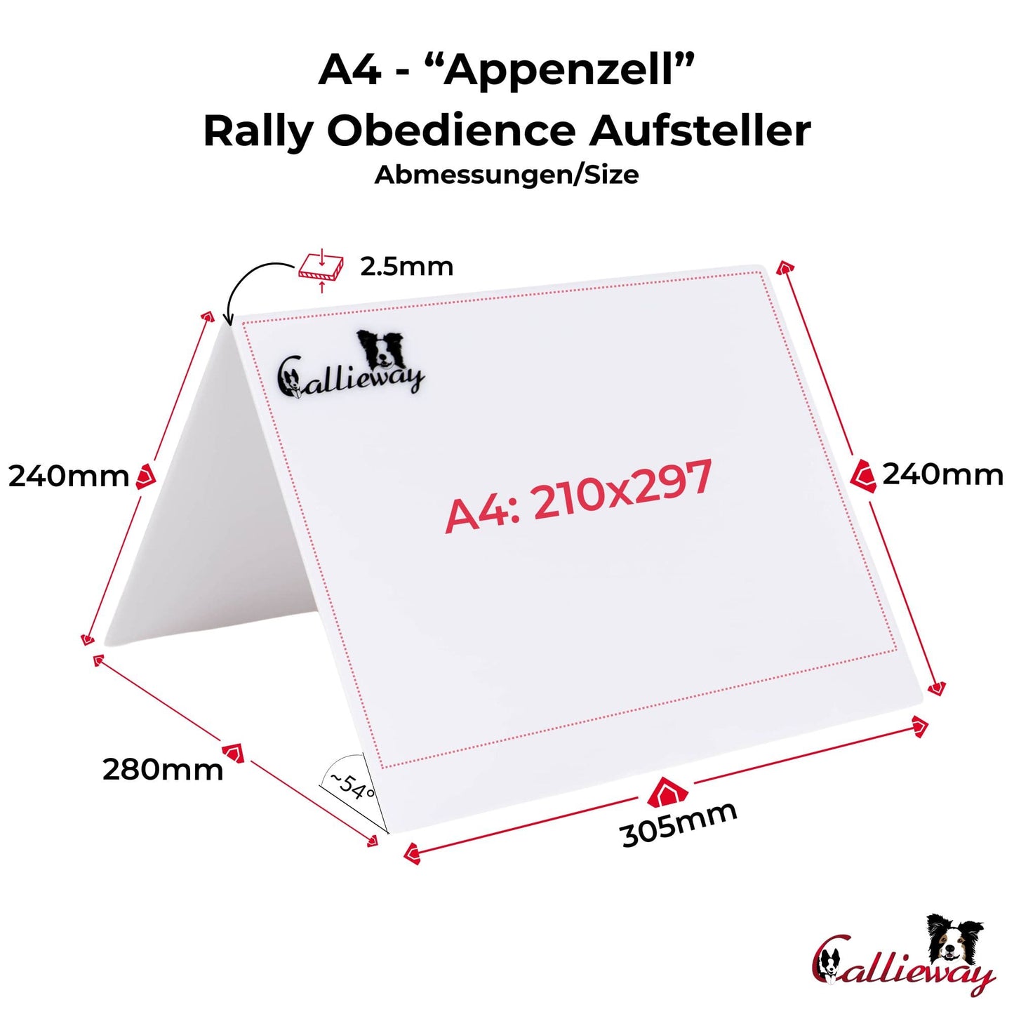 Rally Obedience Display – A4 Landscape, Weatherproof | Callieway®