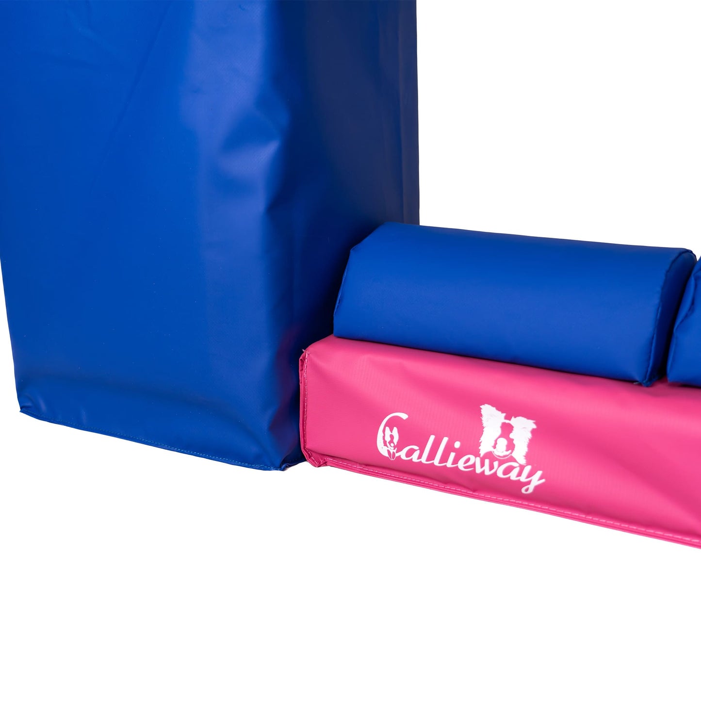 Callieway Agility Mauer Hindernis in Pink und Blau