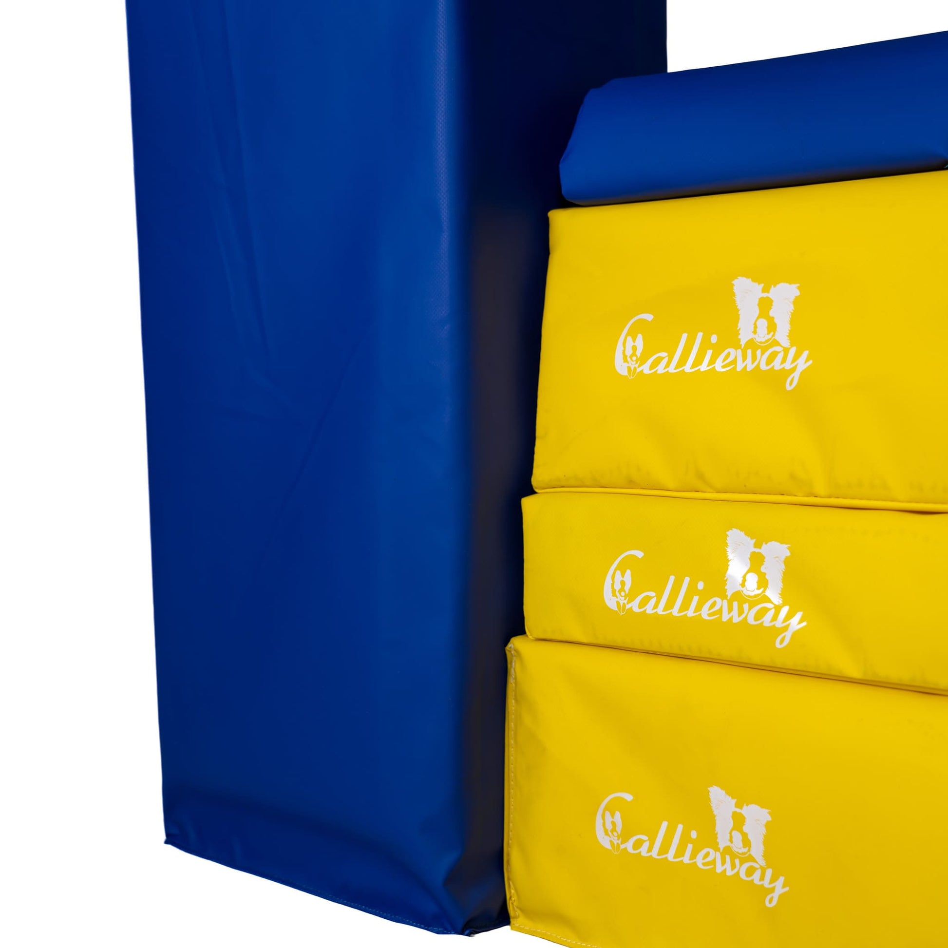 Modul der Callieway Agility Mauer in Gelb und Blau