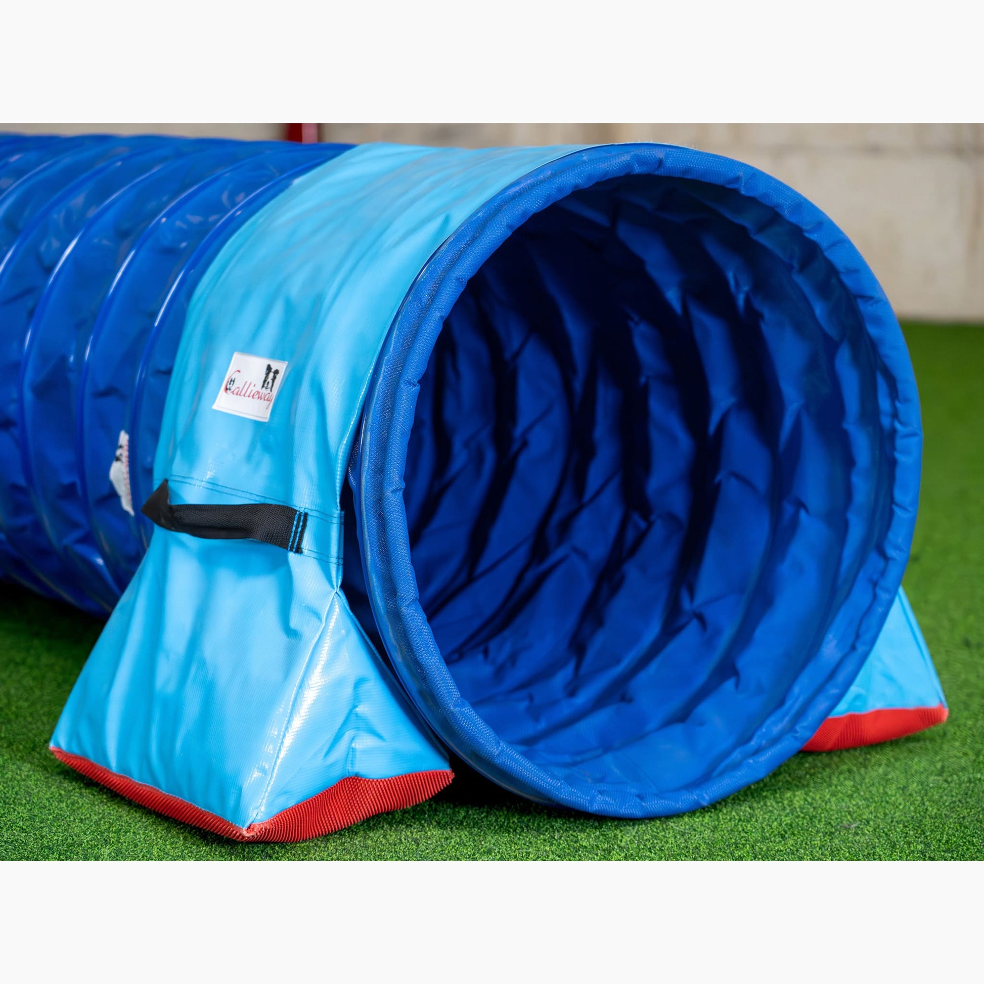 Eingang des Callieway FullGrip Turniertunnels Blau