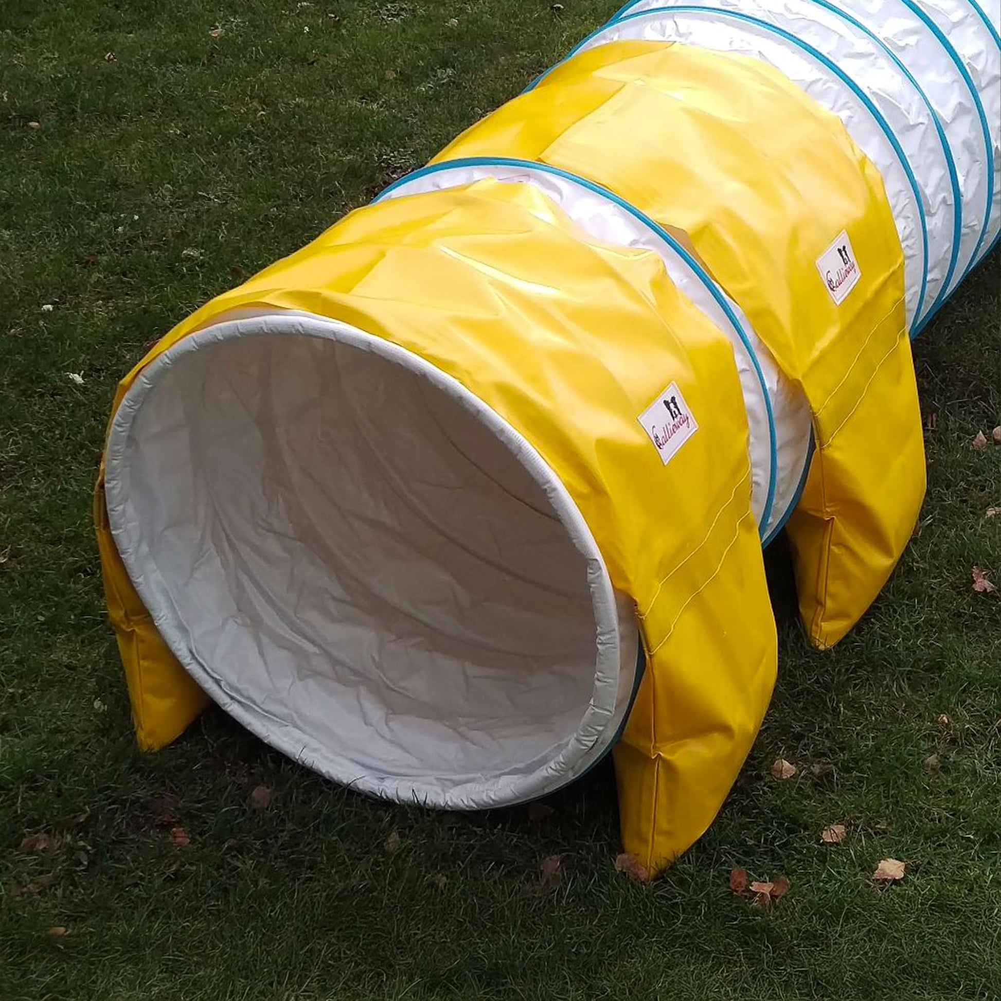 Callieway Basic Stützsandsack Gelb stabilisiert einen Hundesport Tunnel