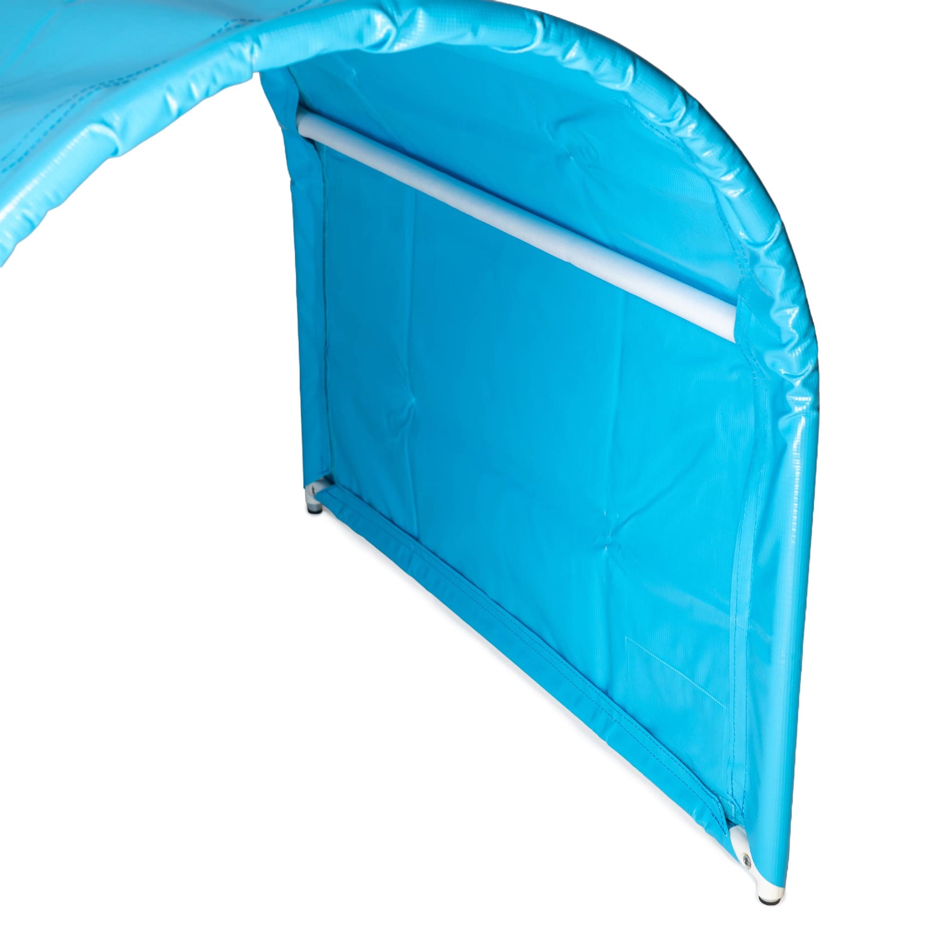 Close-up of Callieway cyan BOLO-des-Alpes tunnel entrance, clean background