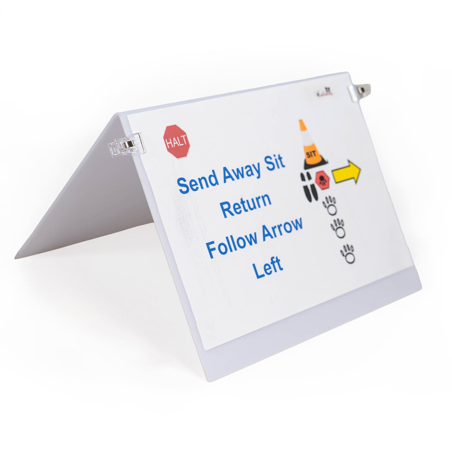 Callieway® Befestigungsclips für Rally Obedience Aufsteller | transparent & Ersatzteil