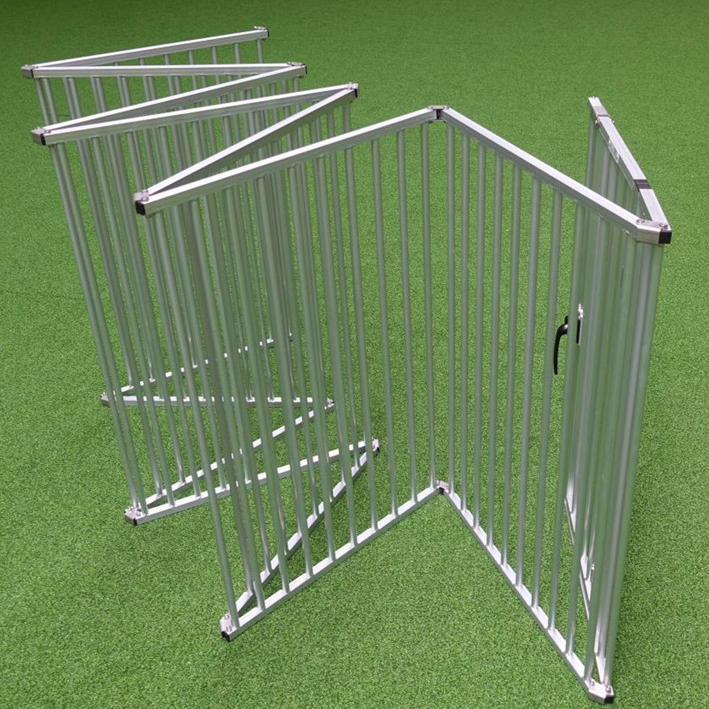 Callieway Aluminium Freilaufgehege für Hunde 100 cm Höhe