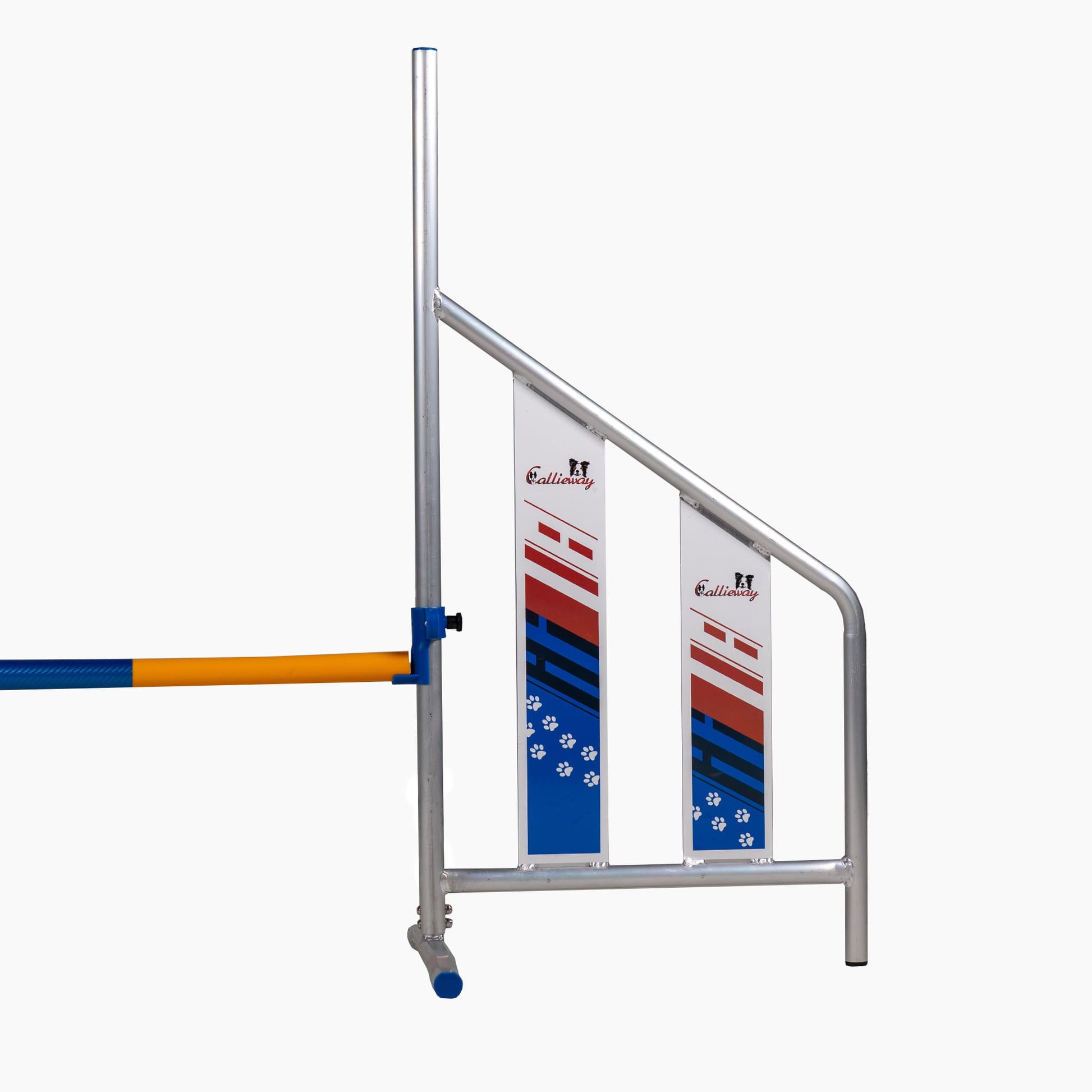 Frontansicht der Callieway Agi Jump Trophy Aluminium Hürde