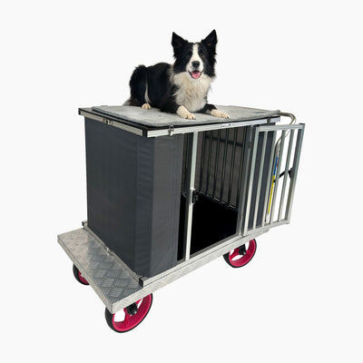 Callieway AgilityCart Transportwagen mit Hundesport Ausrüstung