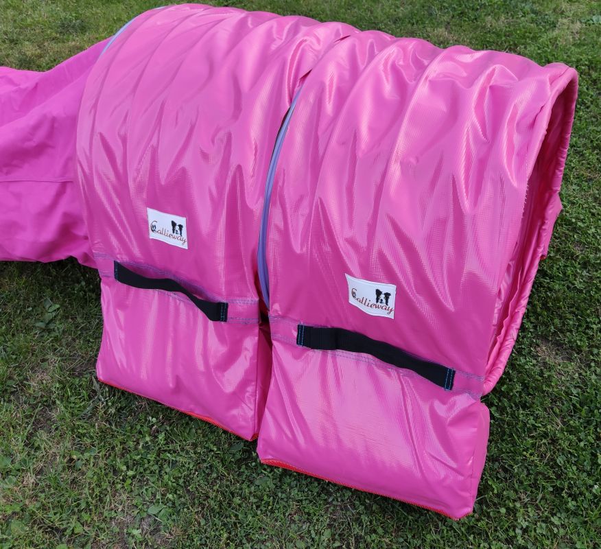 Callieway Agility Sacktunnel in Fuchsia für Hundesport Training