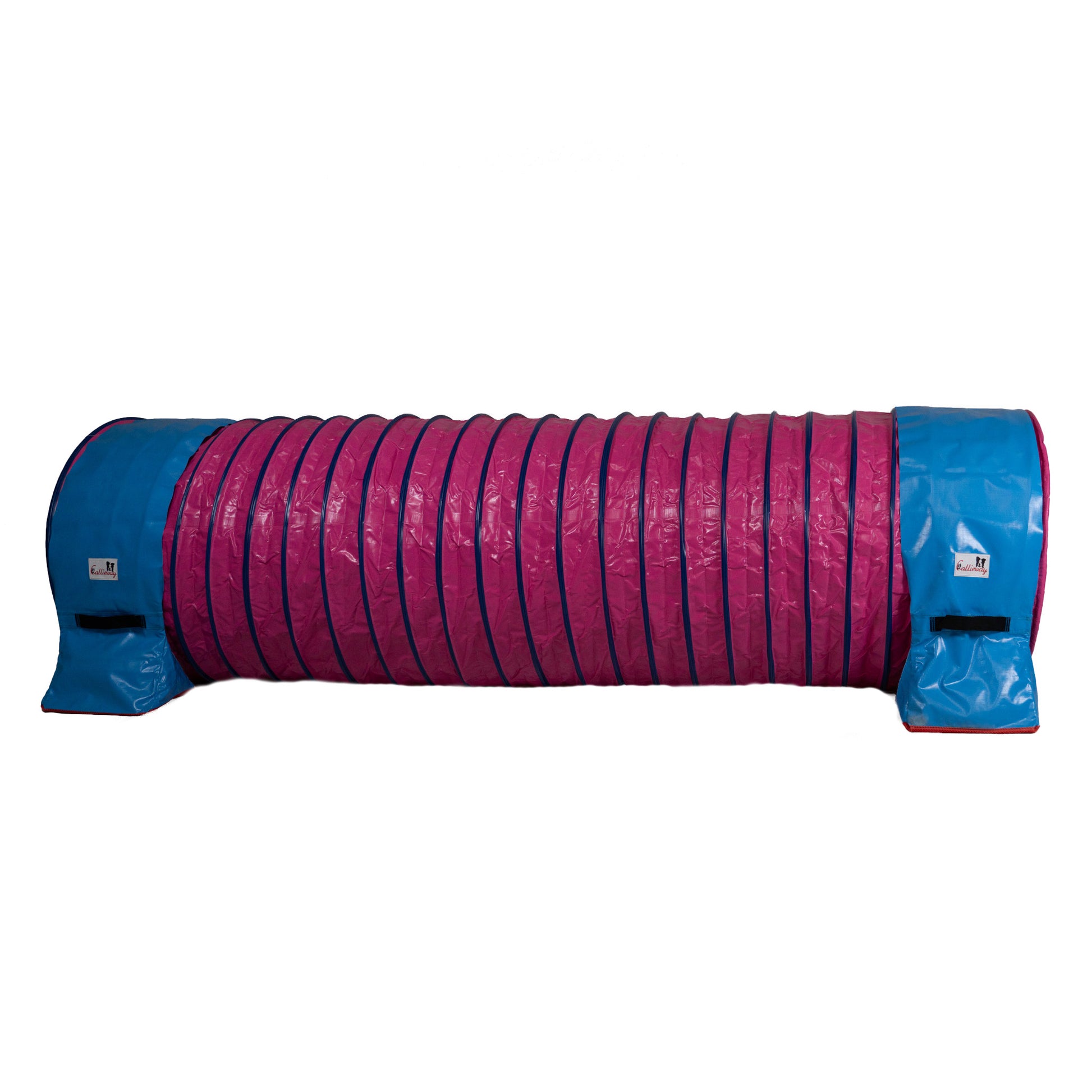 Gerader Callieway Agility Tunnel Ø80 cm und 3 m Länge in Fuchsia