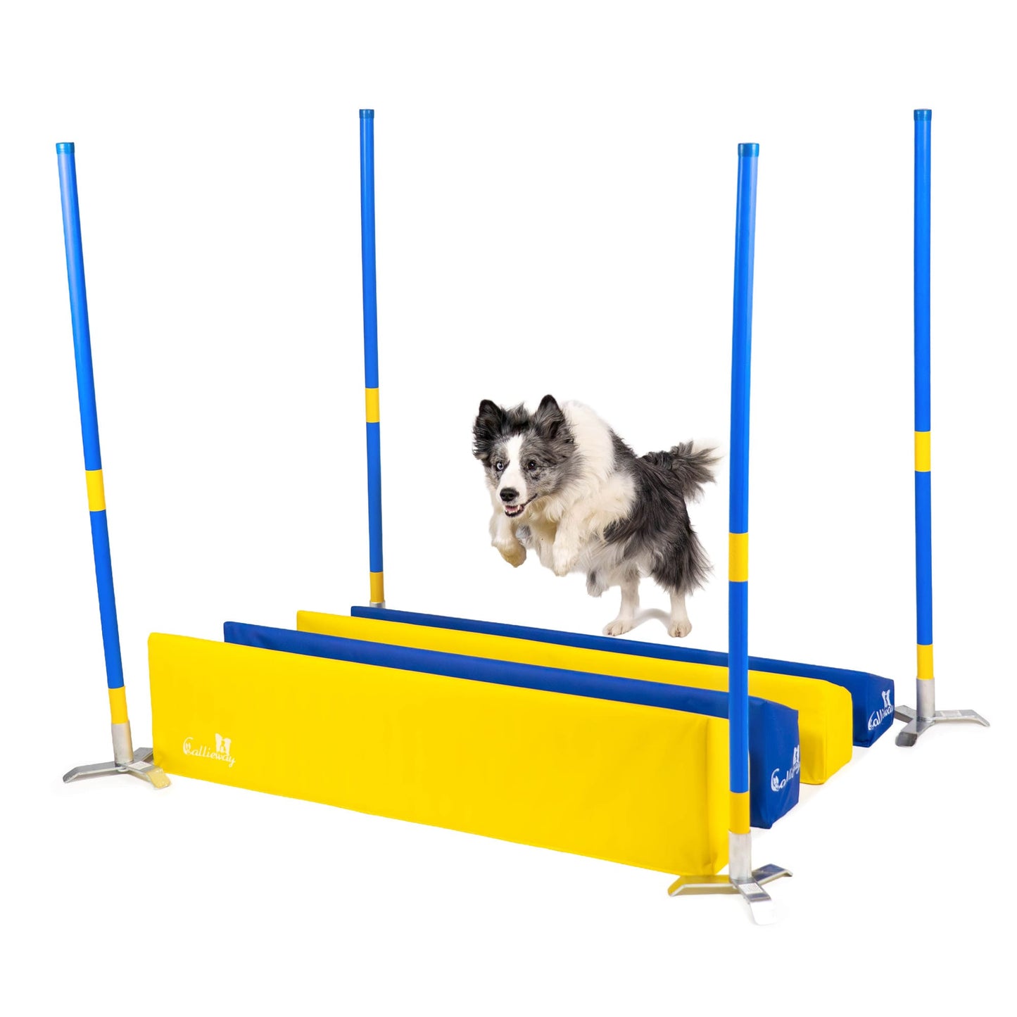 Agility SOFT-Weitsprung „SOSPIRI“ | FCI-konform, (optional inkl. 4x Eckpfosten + Stangen) & Tasche