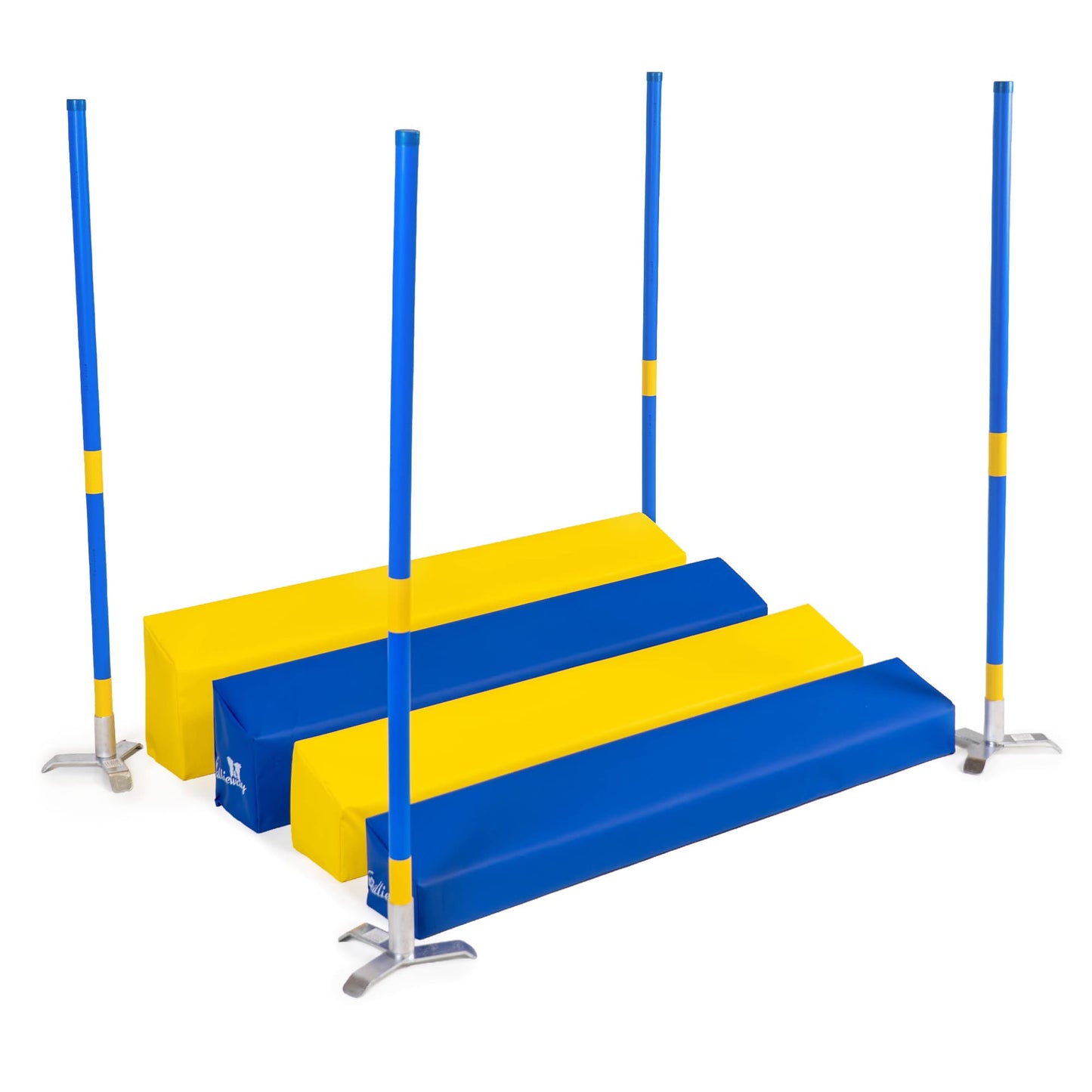 Agility SOFT-Weitsprung „SOSPIRI“ | FCI-konform, (optional inkl. 4x Eckpfosten + Stangen) & Tasche