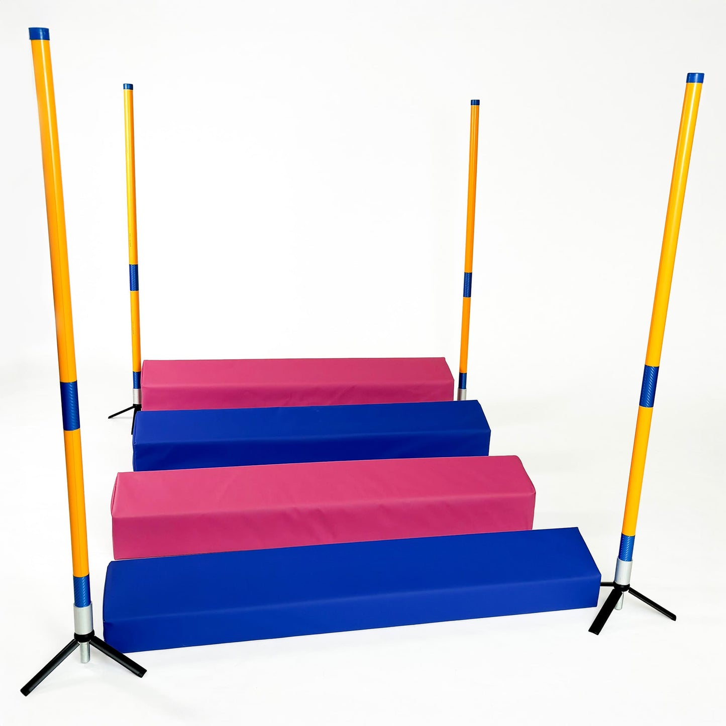 Agility SOFT-Weitsprung „SOSPIRI“ | FCI-konform, inkl. 4x Eckpfosten + Stangen & Tasche