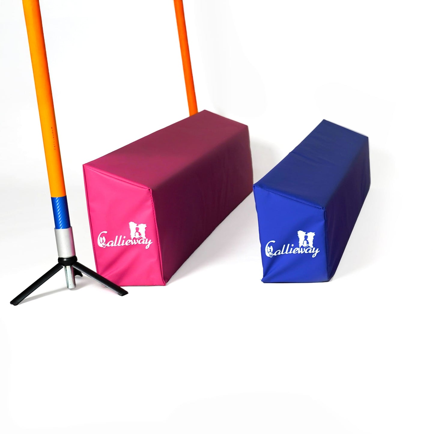 Agility SOFT-Weitsprung „SOSPIRI“ | FCI-konform, inkl. 4x Eckpfosten + Stangen & Tasche