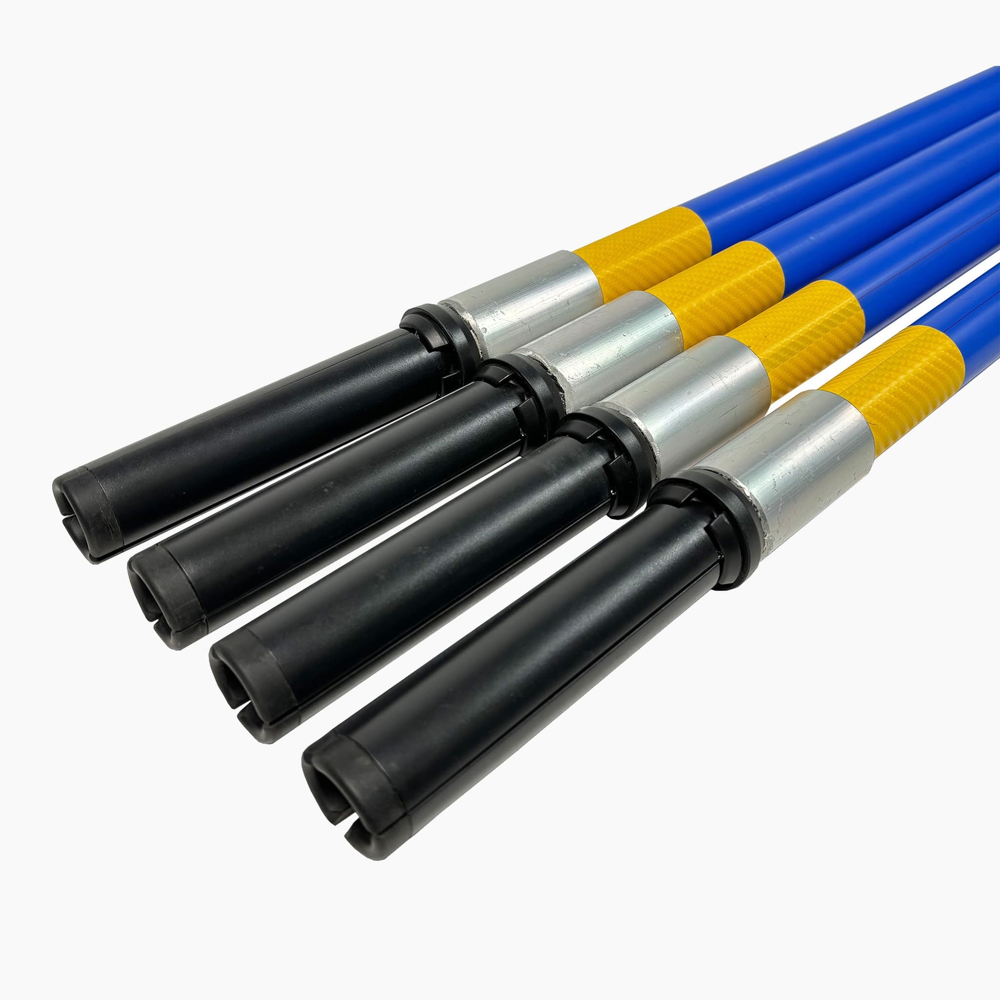 Callieway Agility Weitsprung Stangen blau gelb