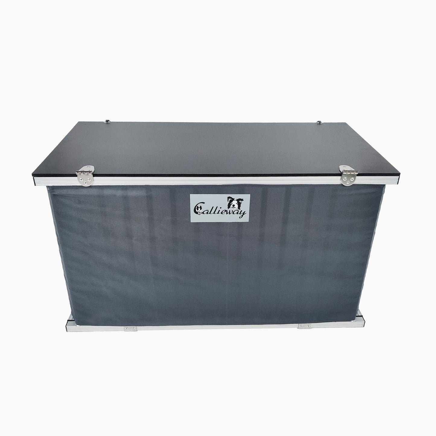 Innenraum Callieway Aluminium Hundebox Twin
