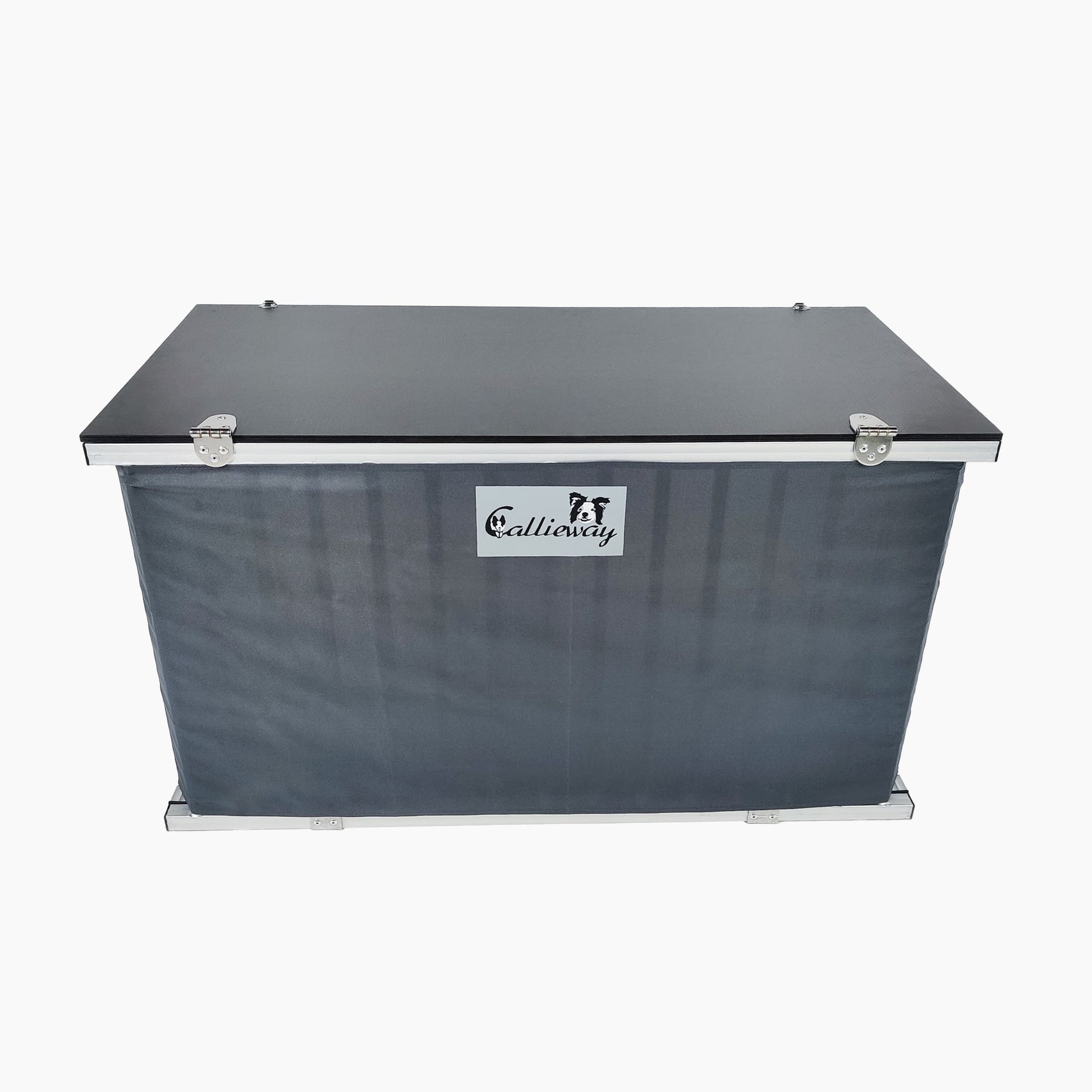 Innenraum Callieway Aluminium Hundebox Twin