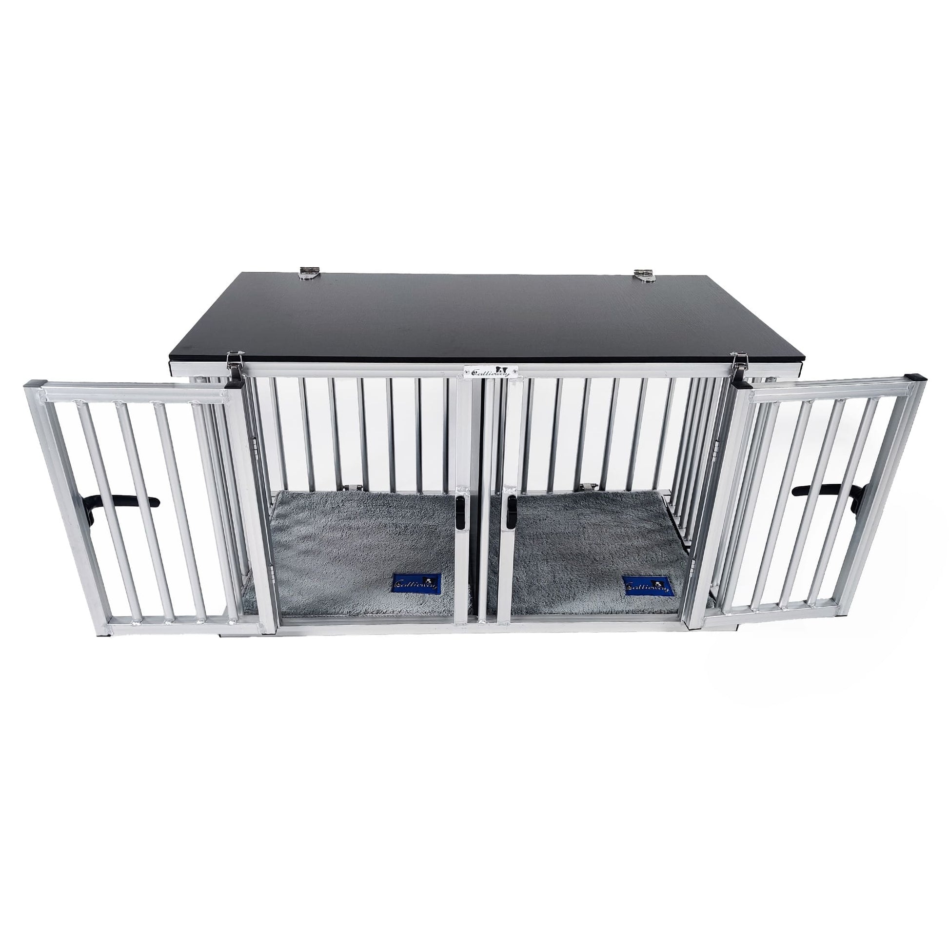 Callieway Aluminium Hundebox Twin Modell für zwei Hunde