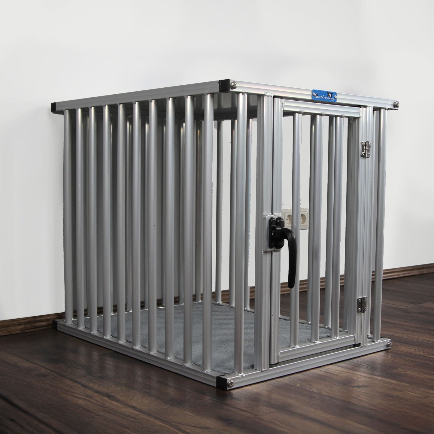 Callieway Aluminium Hundekäfig XXL im Innenbereich