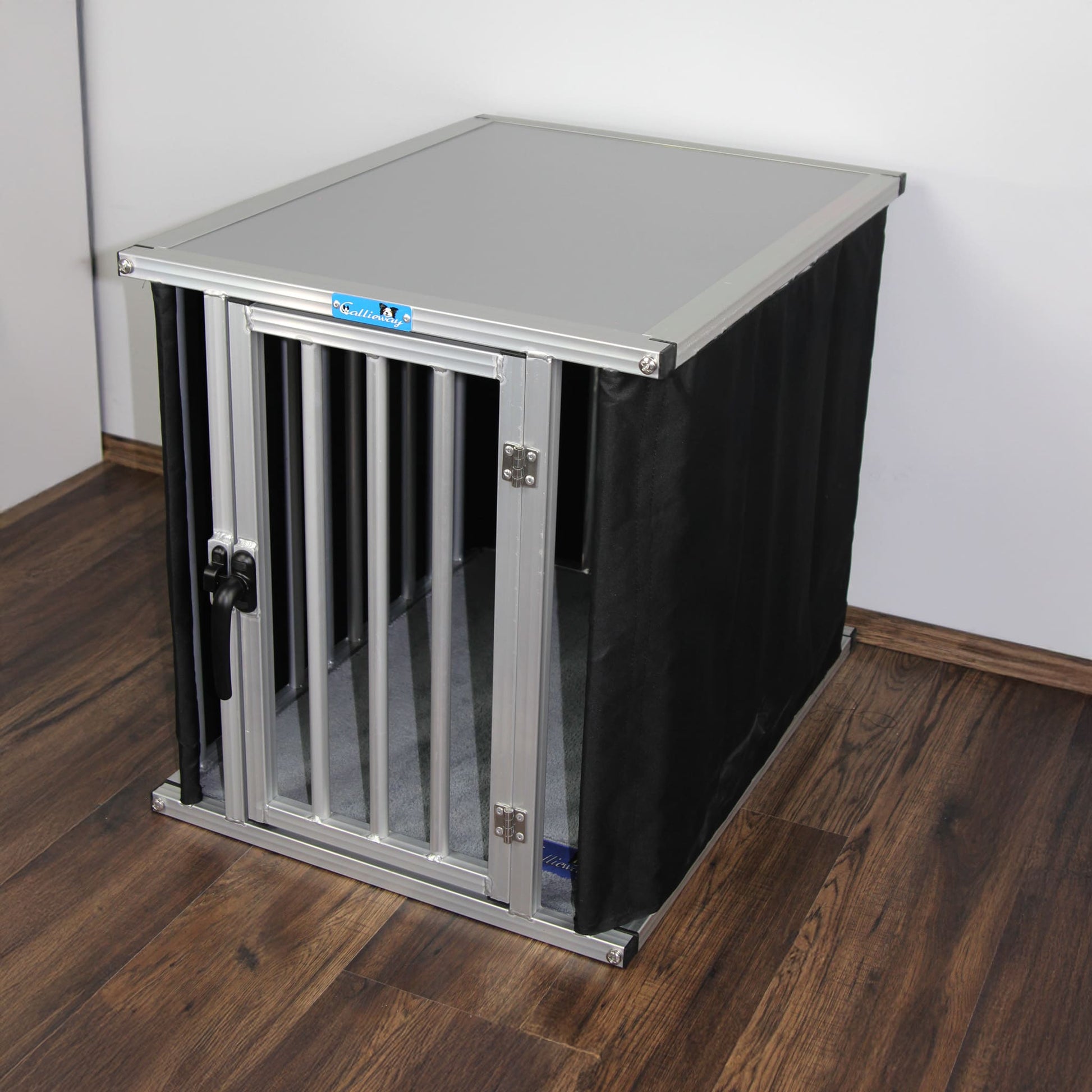 Callieway Aluminium Hundekäfig XXL im Innenbereich