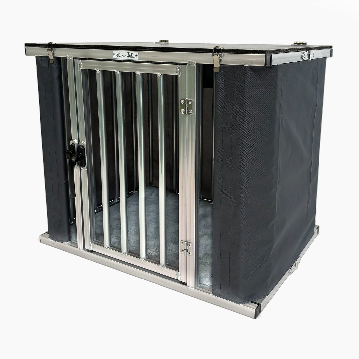 Callieway Aluminium Hundebox für Reisen und Transport