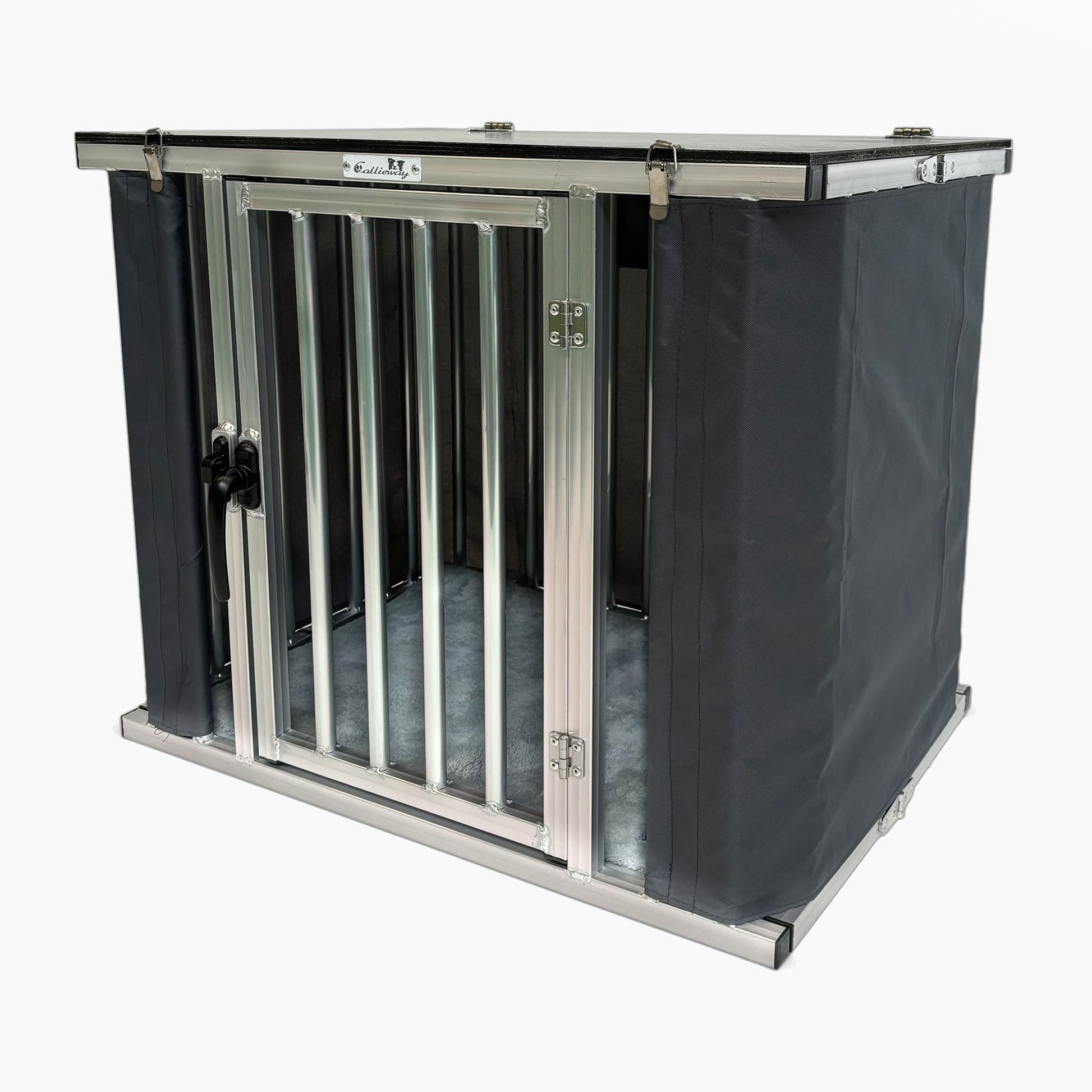 Callieway Aluminium Hundebox für Reisen und Transport