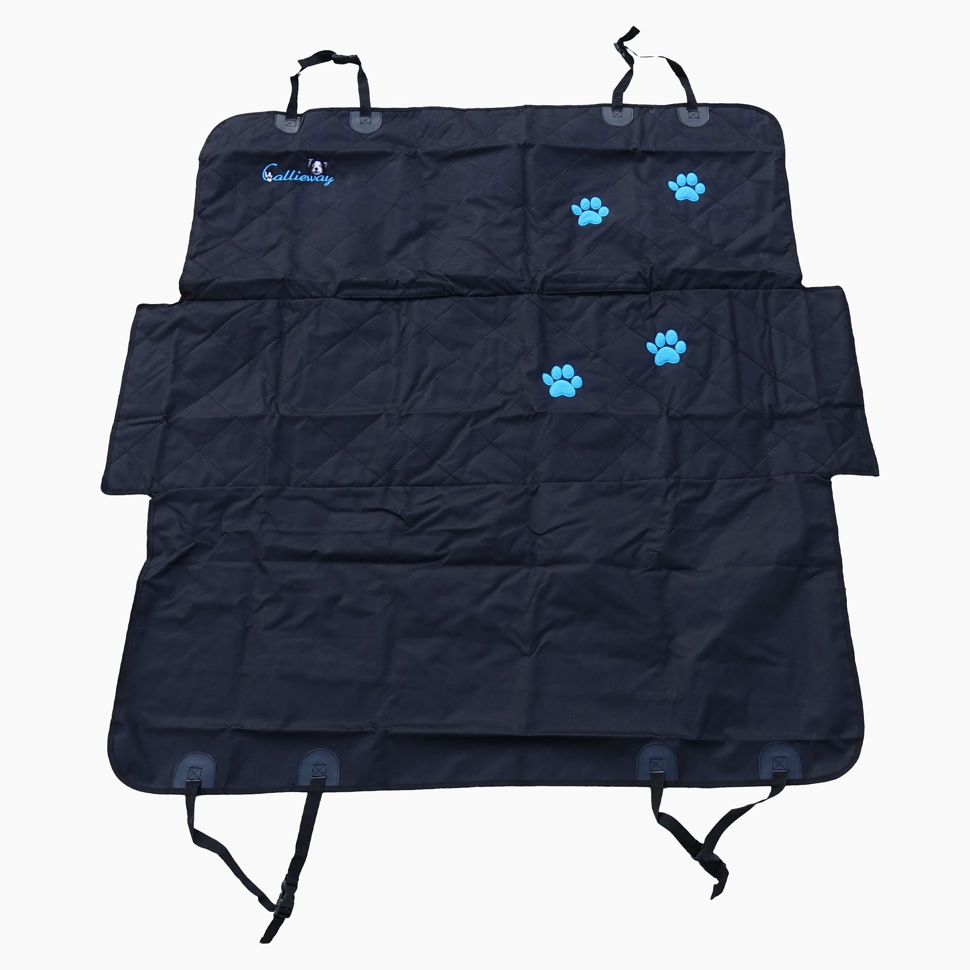 Callieway Auto Hundedecke für Rückbank in Schwarz