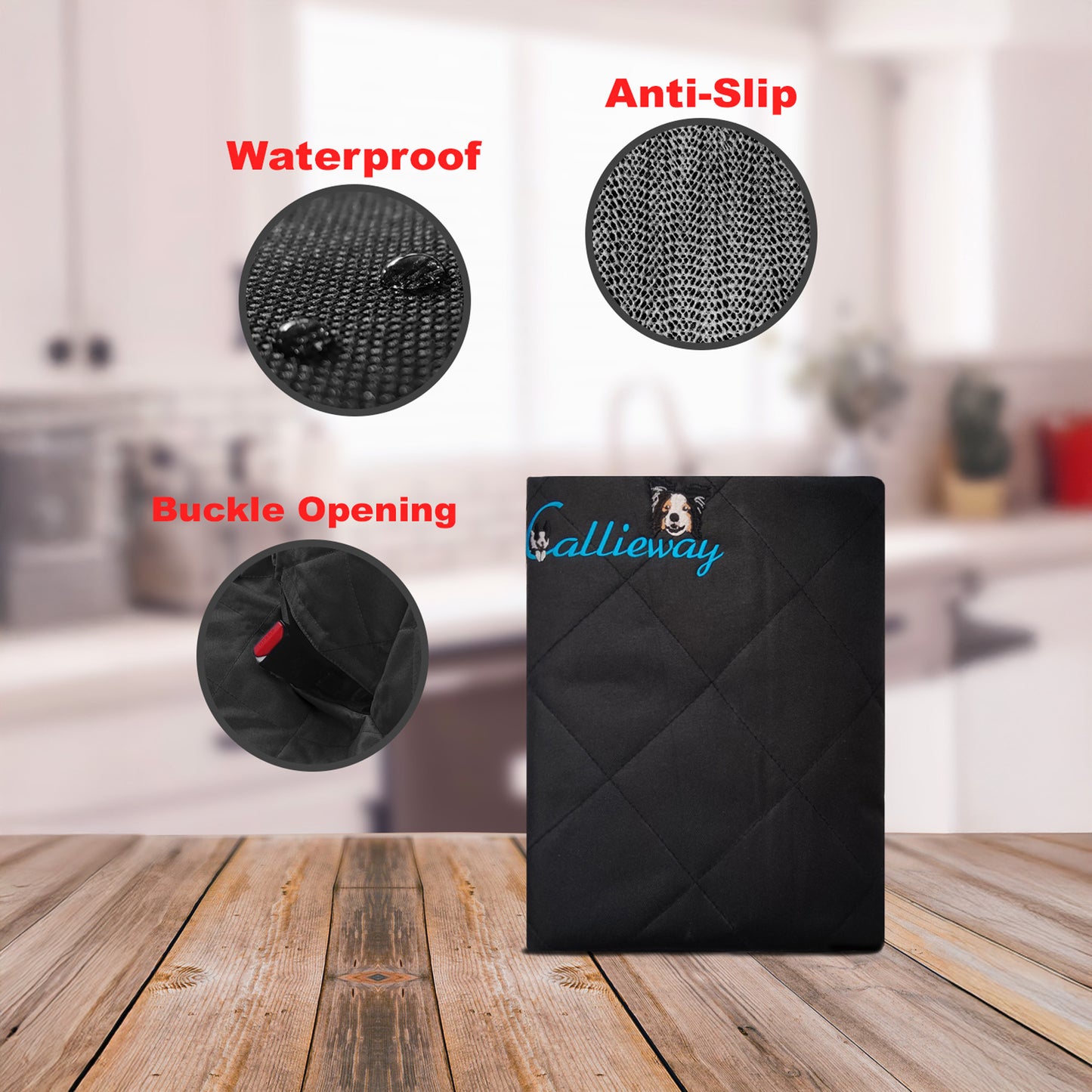 Lieferumfang der Callieway Hundedecke für die Rückbank