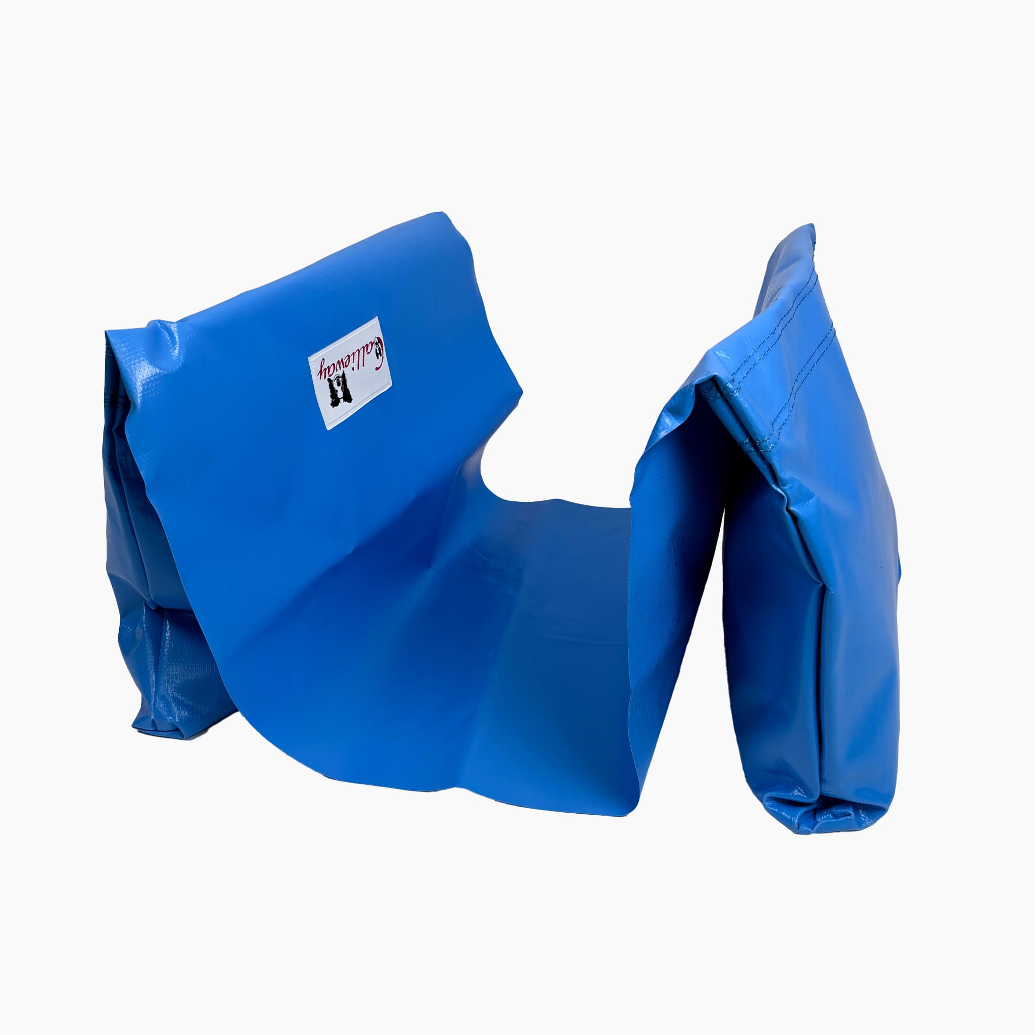 Blauer Callieway Basic Stützsandsack zur Fixierung eines Hundesport Tunnels