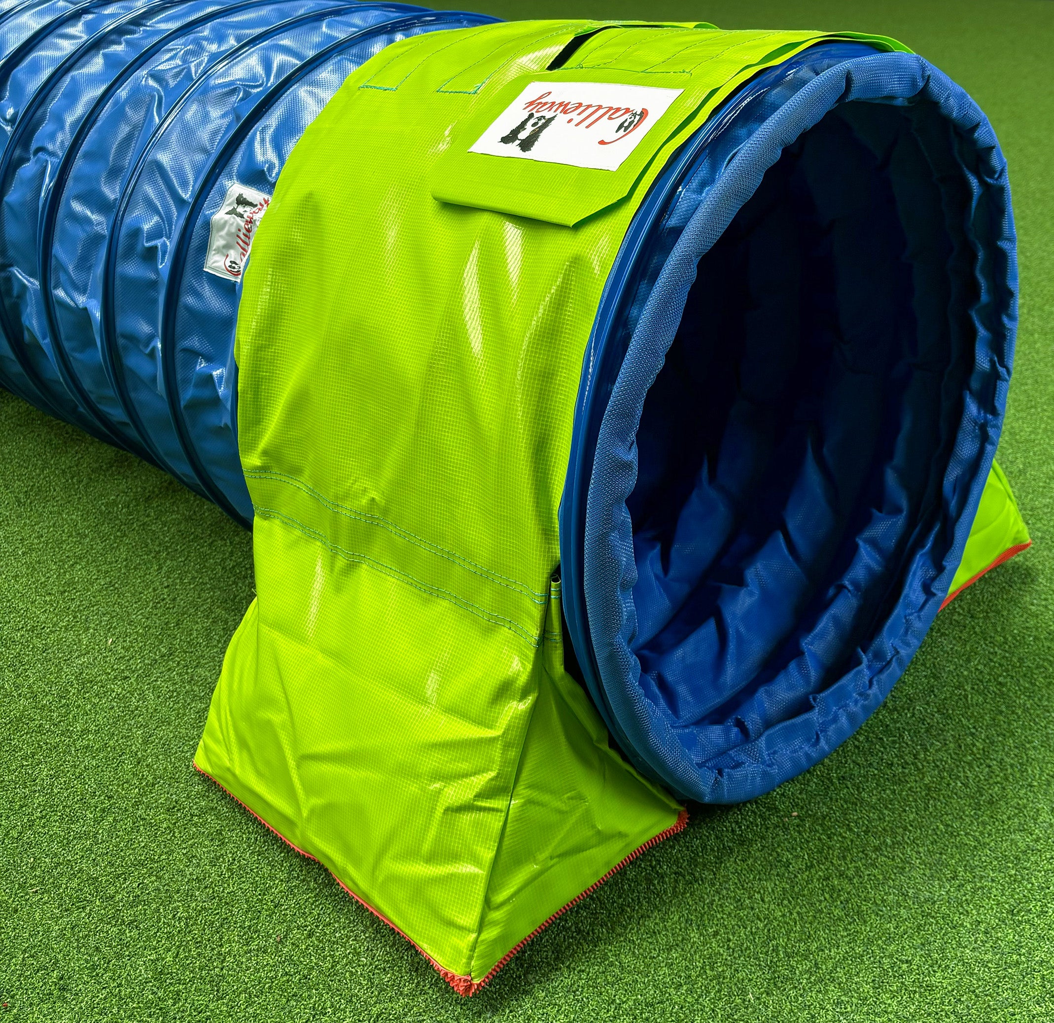 Callieway Calliebag Lime zur sicheren Fixierung von Agility Hundetunneln