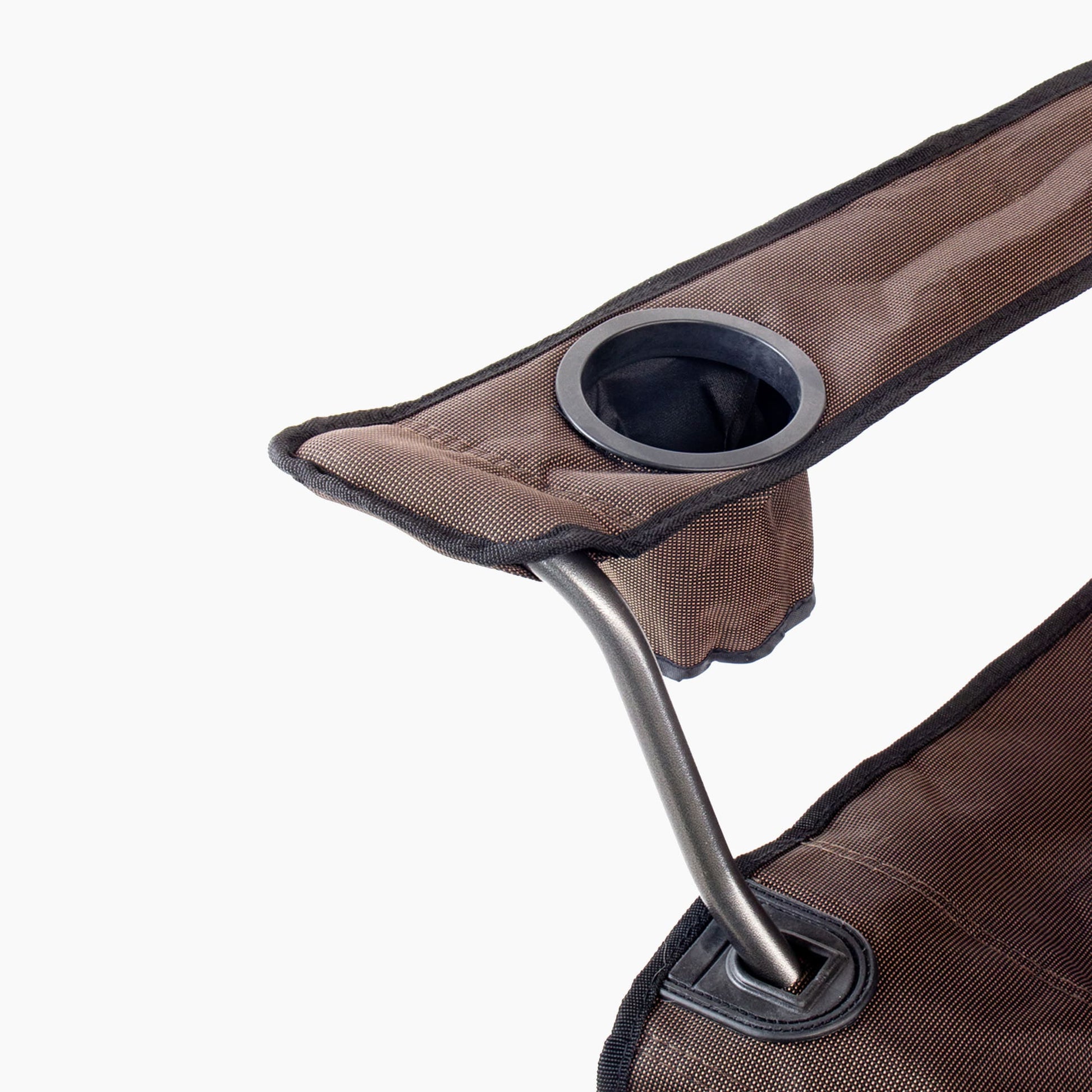 Armlehne mit Getränkehalter am Callieway Campingstuhl