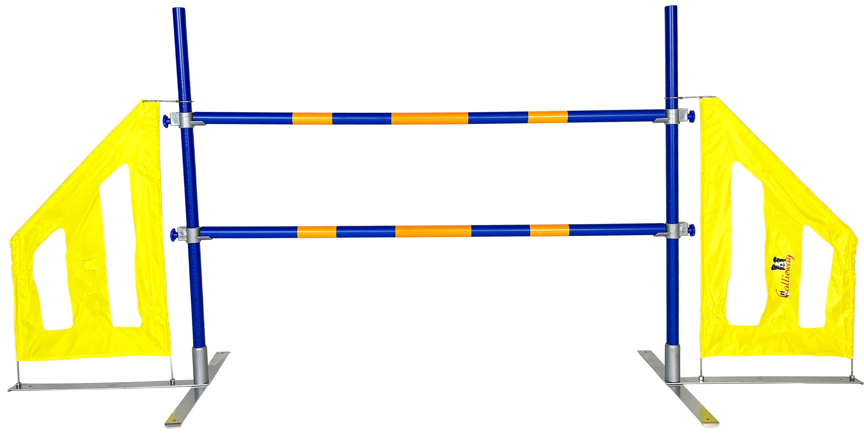 Callieway Dog Agi Jump Pro III Agility Hürde mit zwei Wurfstangen für Hundesport Training