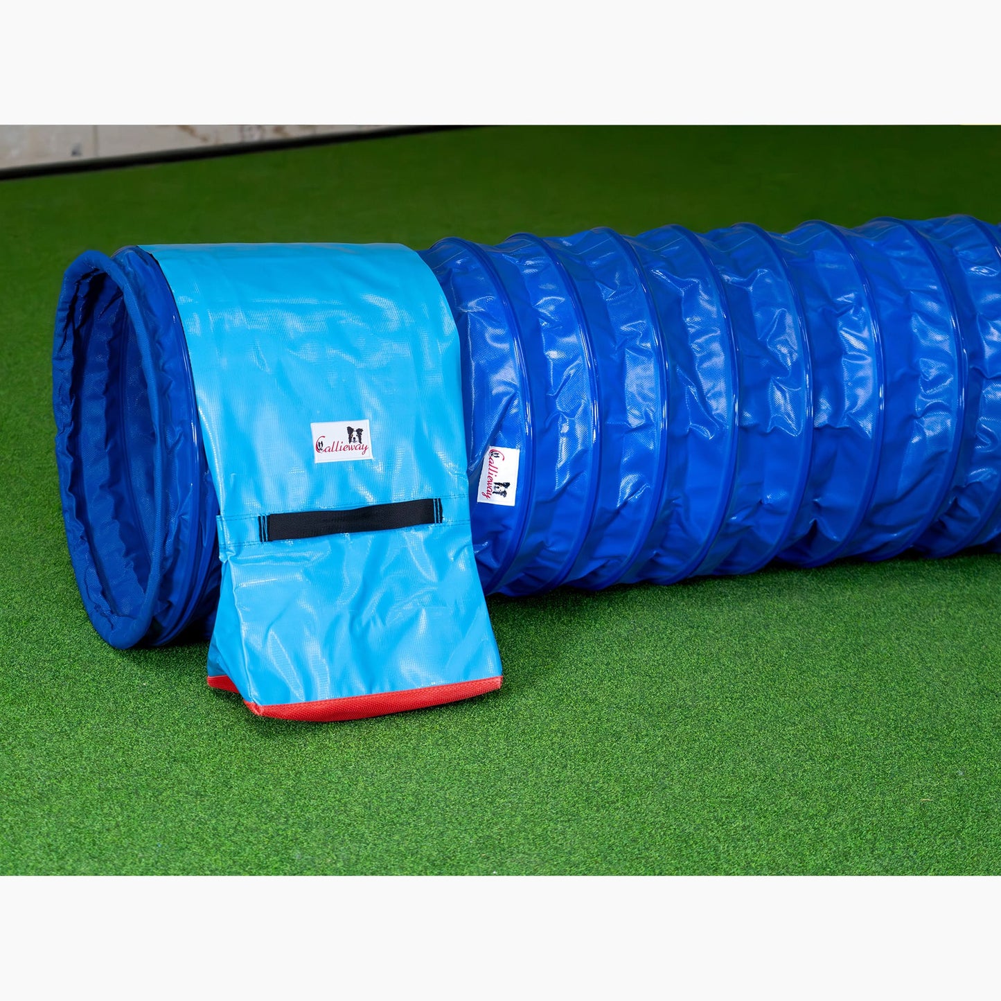 Callieway FullGrip Agility Tunnel Blau 6 m im Hundetraining