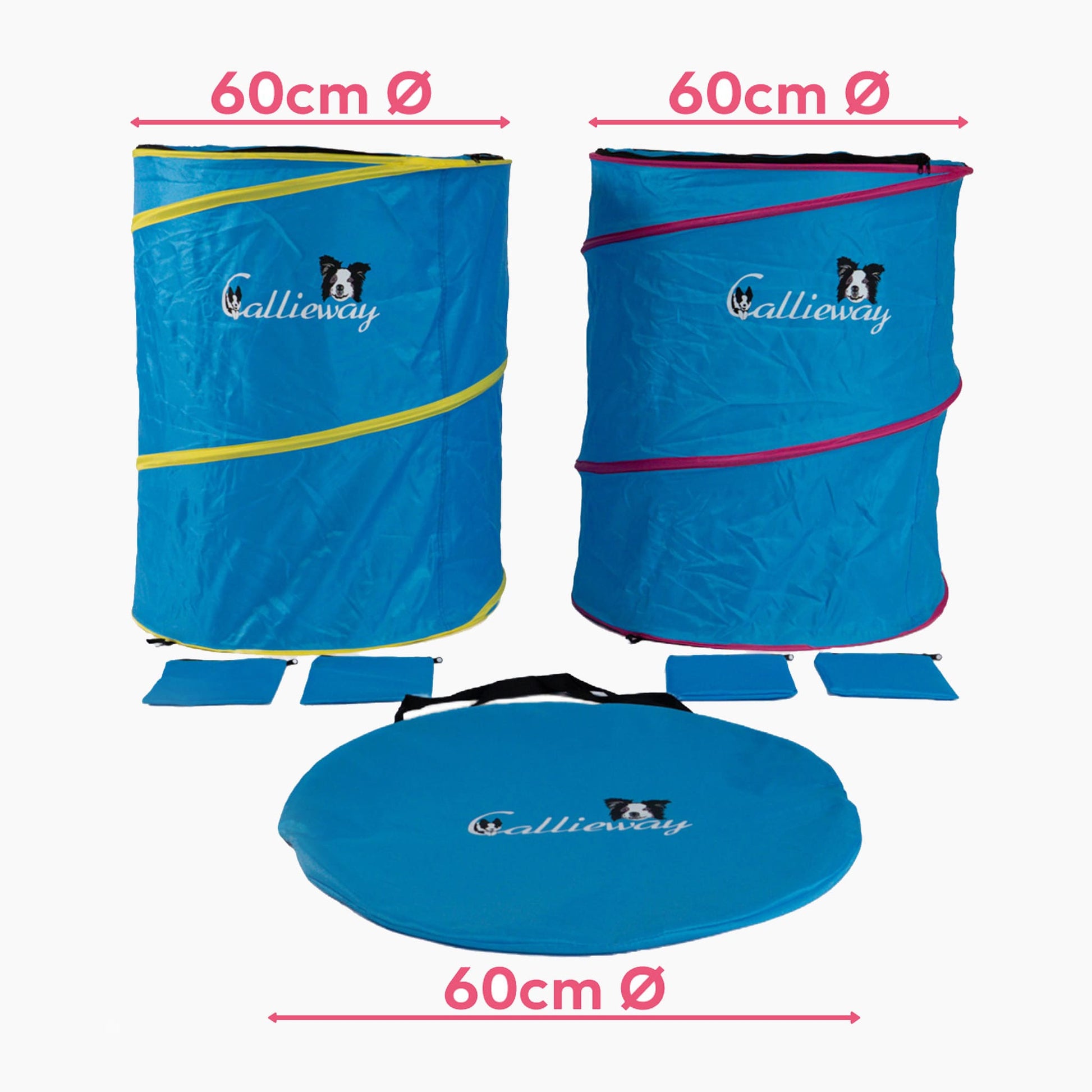 Callieway Hoopers Barrel Tonne Blau für Hundesport Training