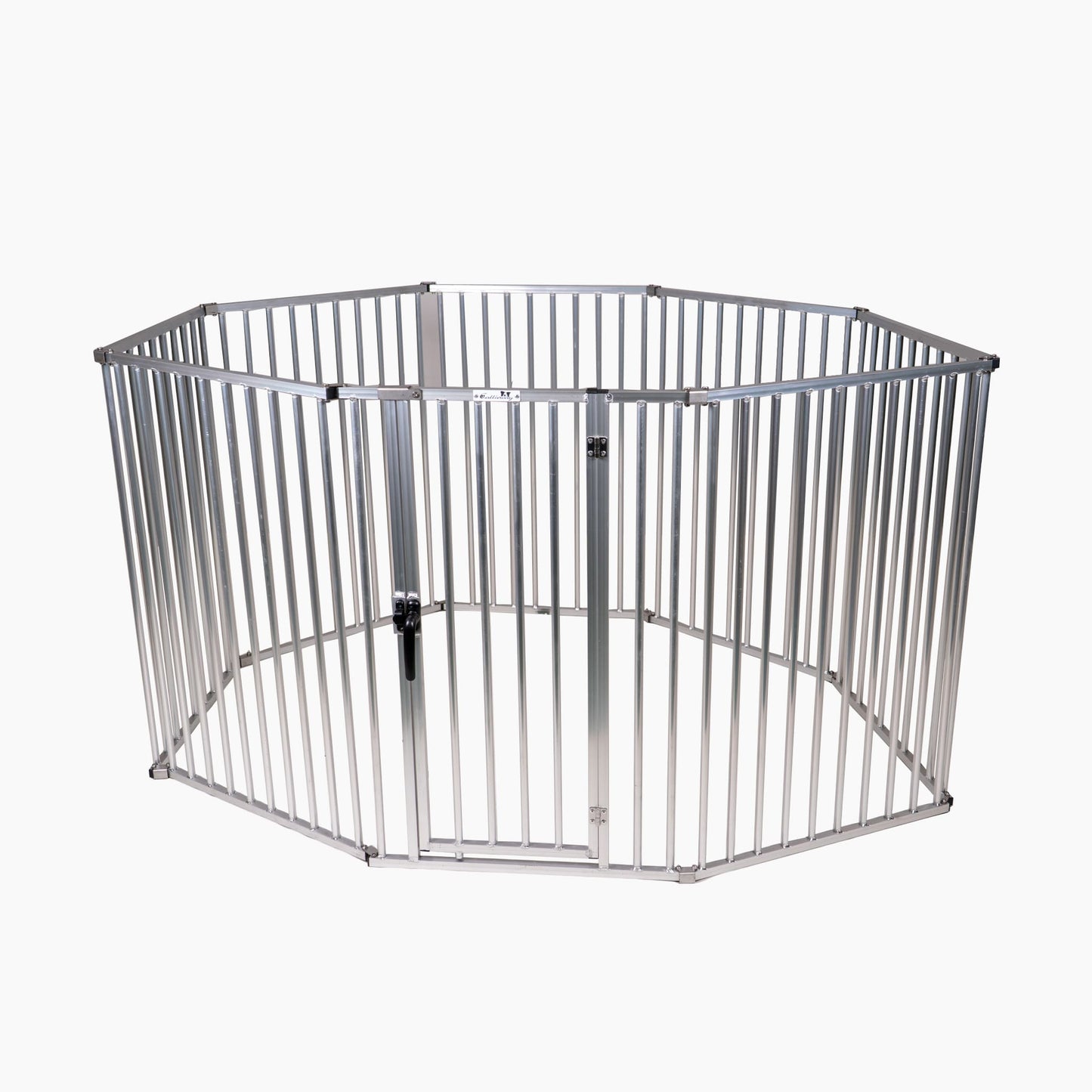 Callieway Hunde Freilaufgehege 100 cm rund aufgebaut