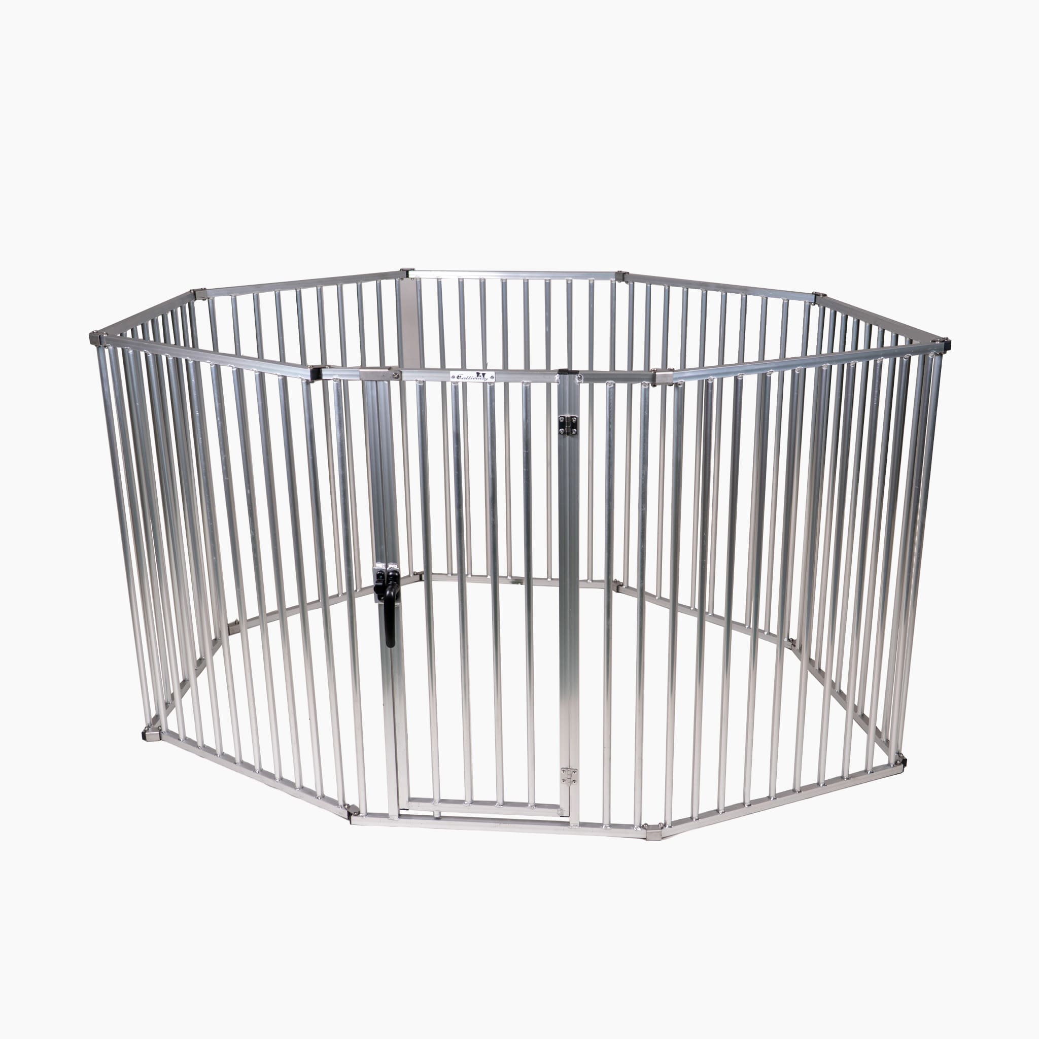 Callieway Hunde Freilaufgehege 100 cm rund aufgebaut