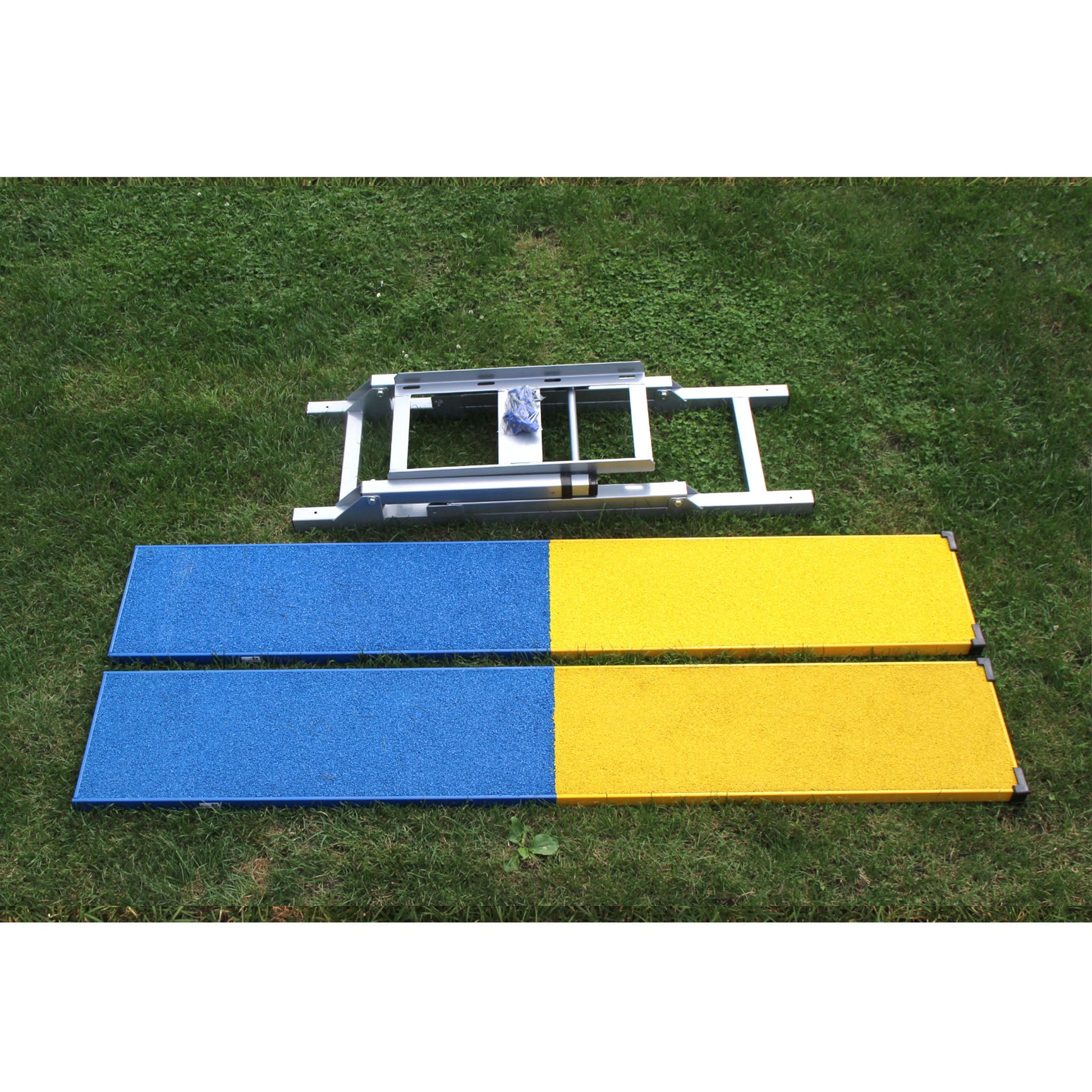 Kontaktzone der Callieway Agility Hundewippe blau gelb