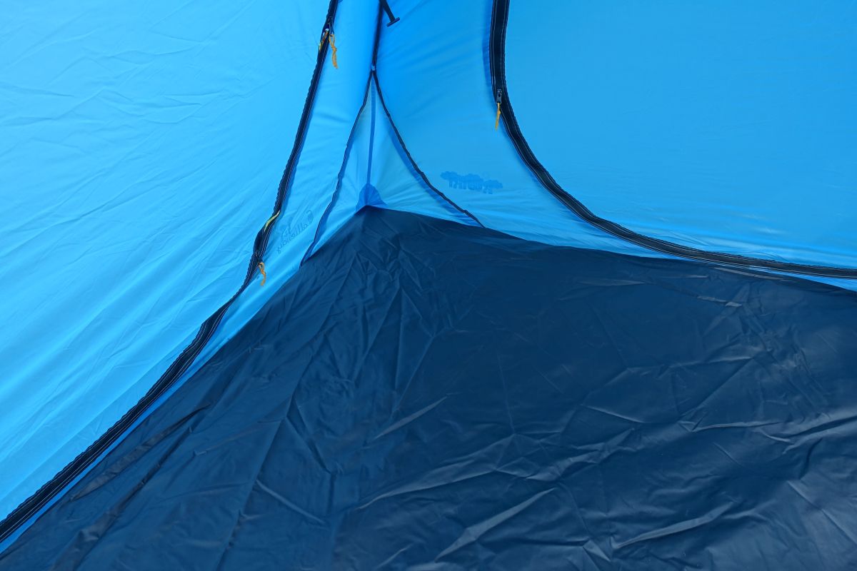 Callieway Kwiki Zelt Ocean Blue vollständig aufgebaut