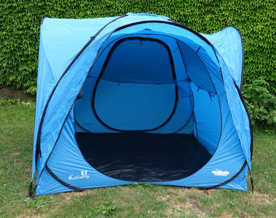Callieway Kwiki Zelt Ocean Blue Eingang geöffnet