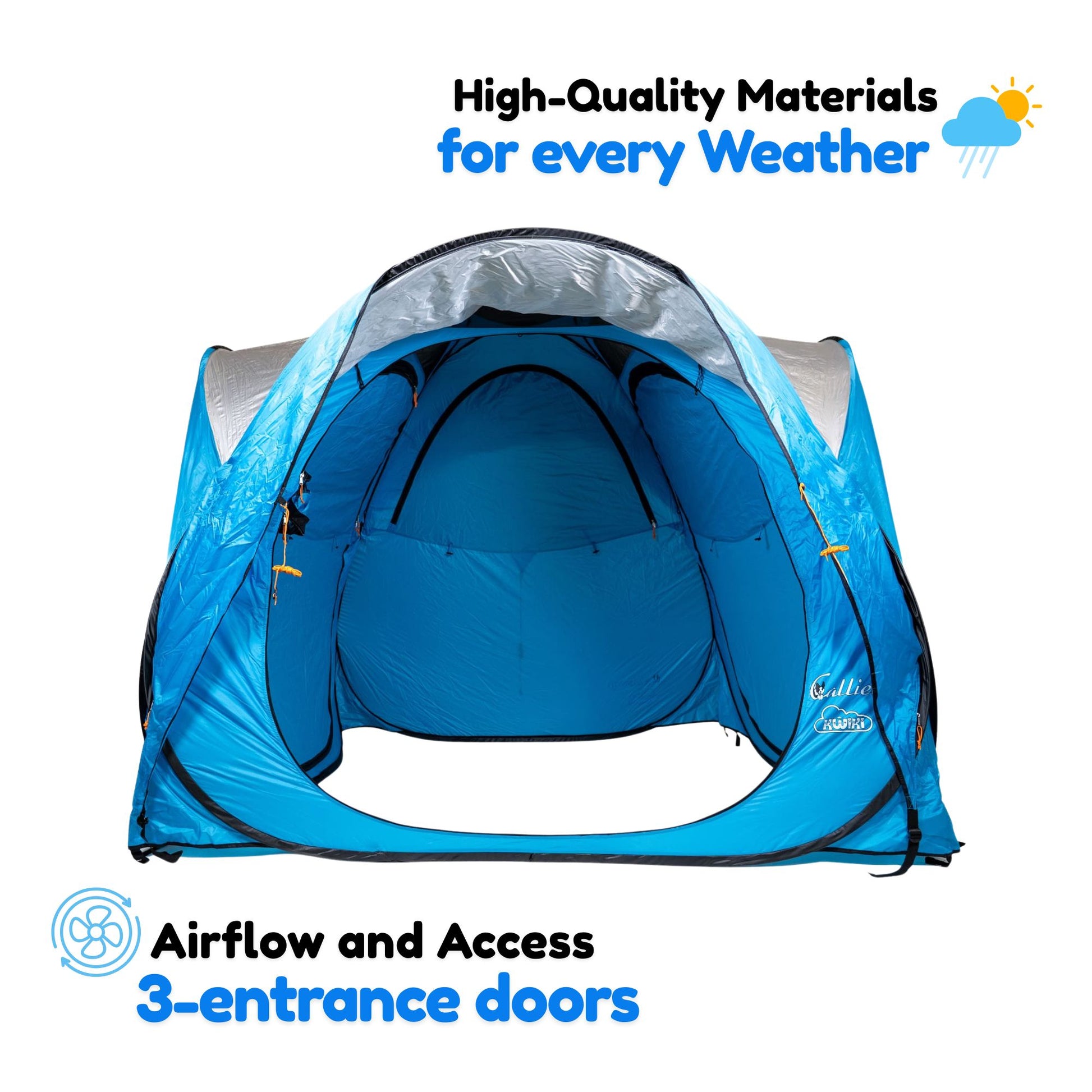 Callieway® Kwiki Pop-up Tent 225 × 225 cm – Event & Agility Tent