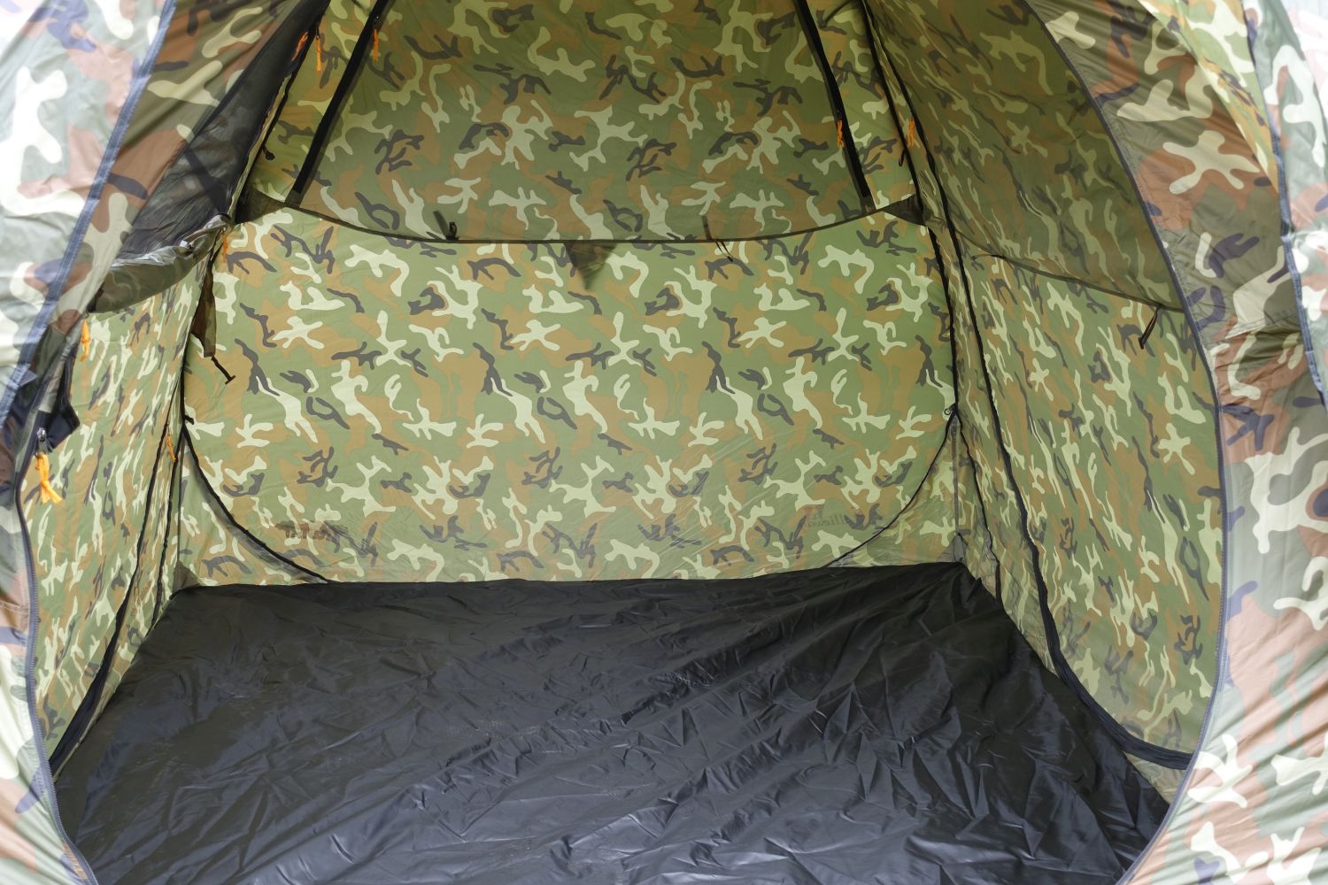 pop up zelt camouflage Pop-up Tent "Kwiki WOODY" – Camouflage 225×225 cm
